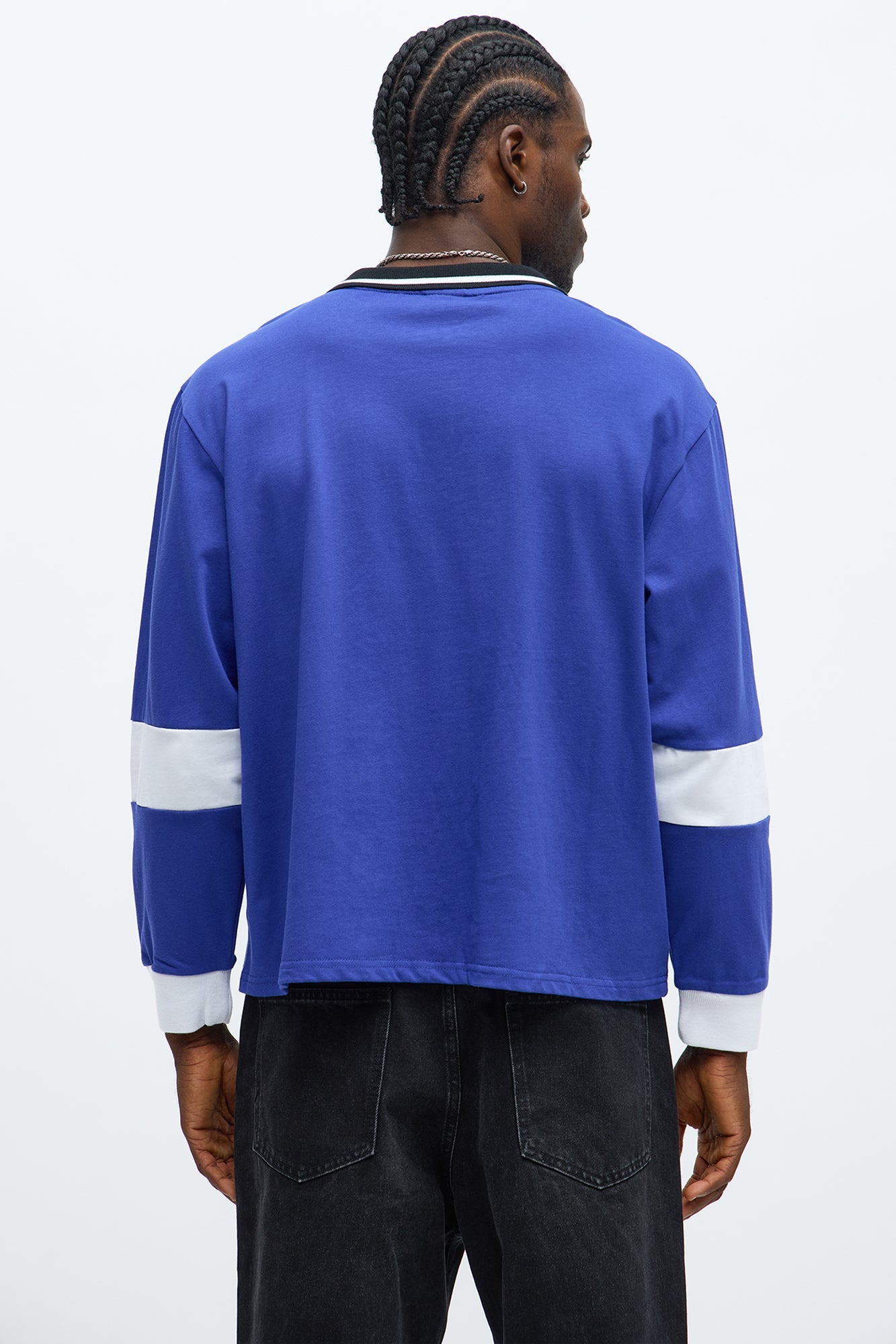 Southpole Long Sleeve Logo Polo - Royal