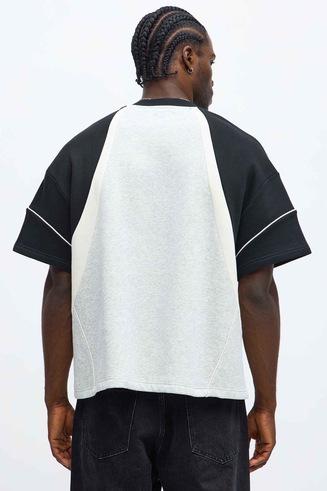 Tyson Oversized X Varsity Short Sleeve Tee - Heather/Combo
