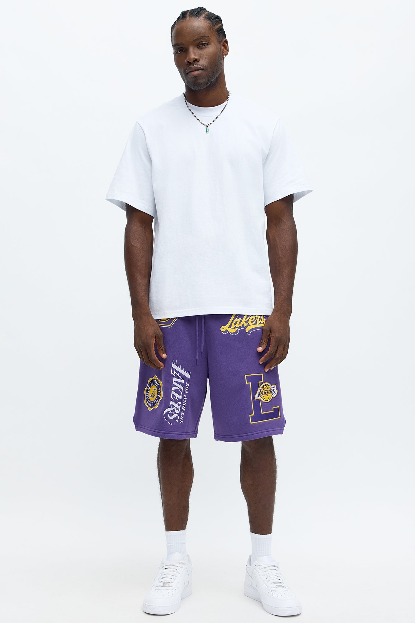 Lakers Basketball Sweatshorts - Purple