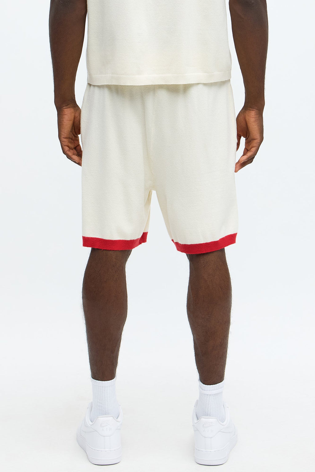 Relaxed Fit 91 Sweater Shorts - Cream