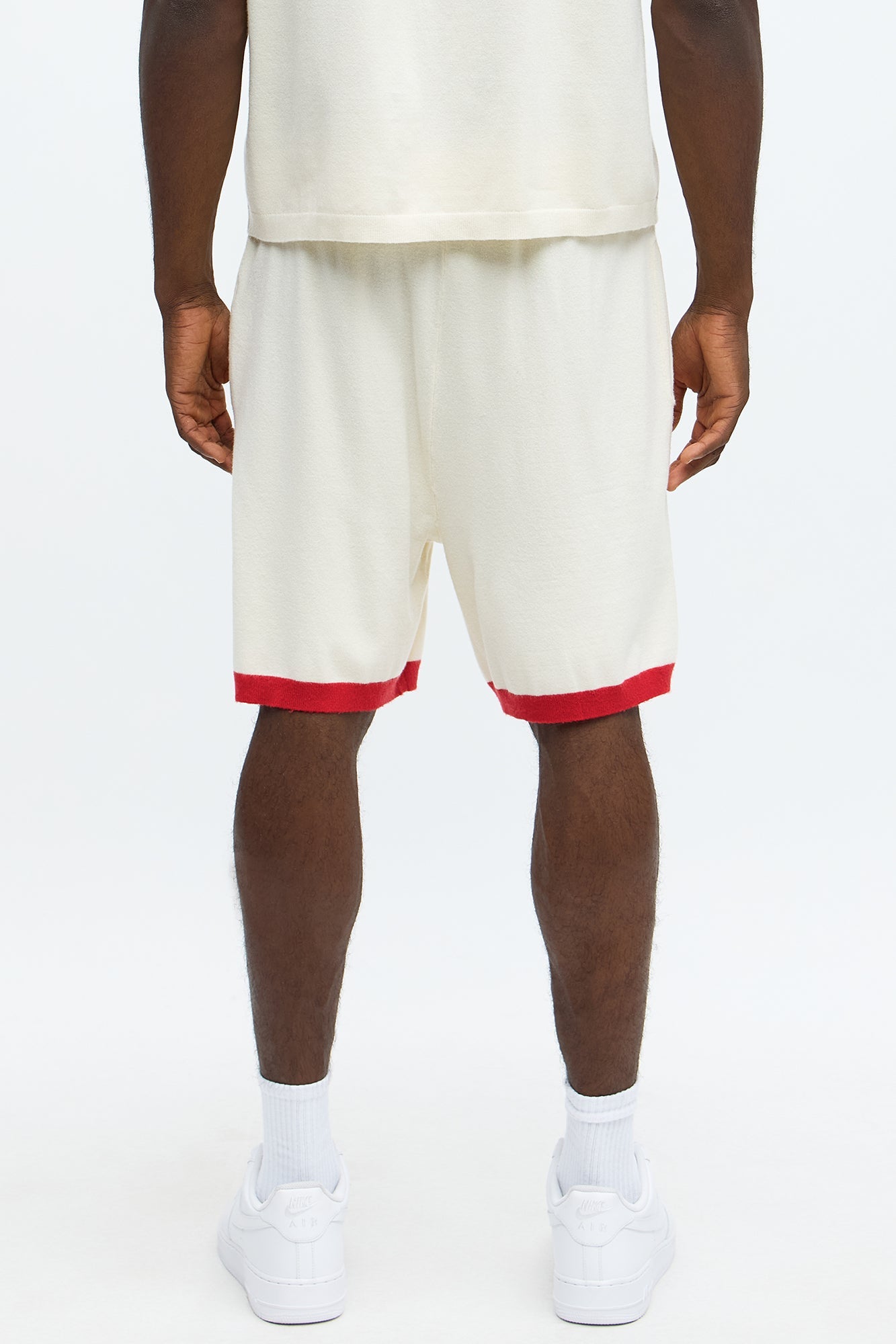 Relaxed Fit 91 Sweater Shorts - Cream