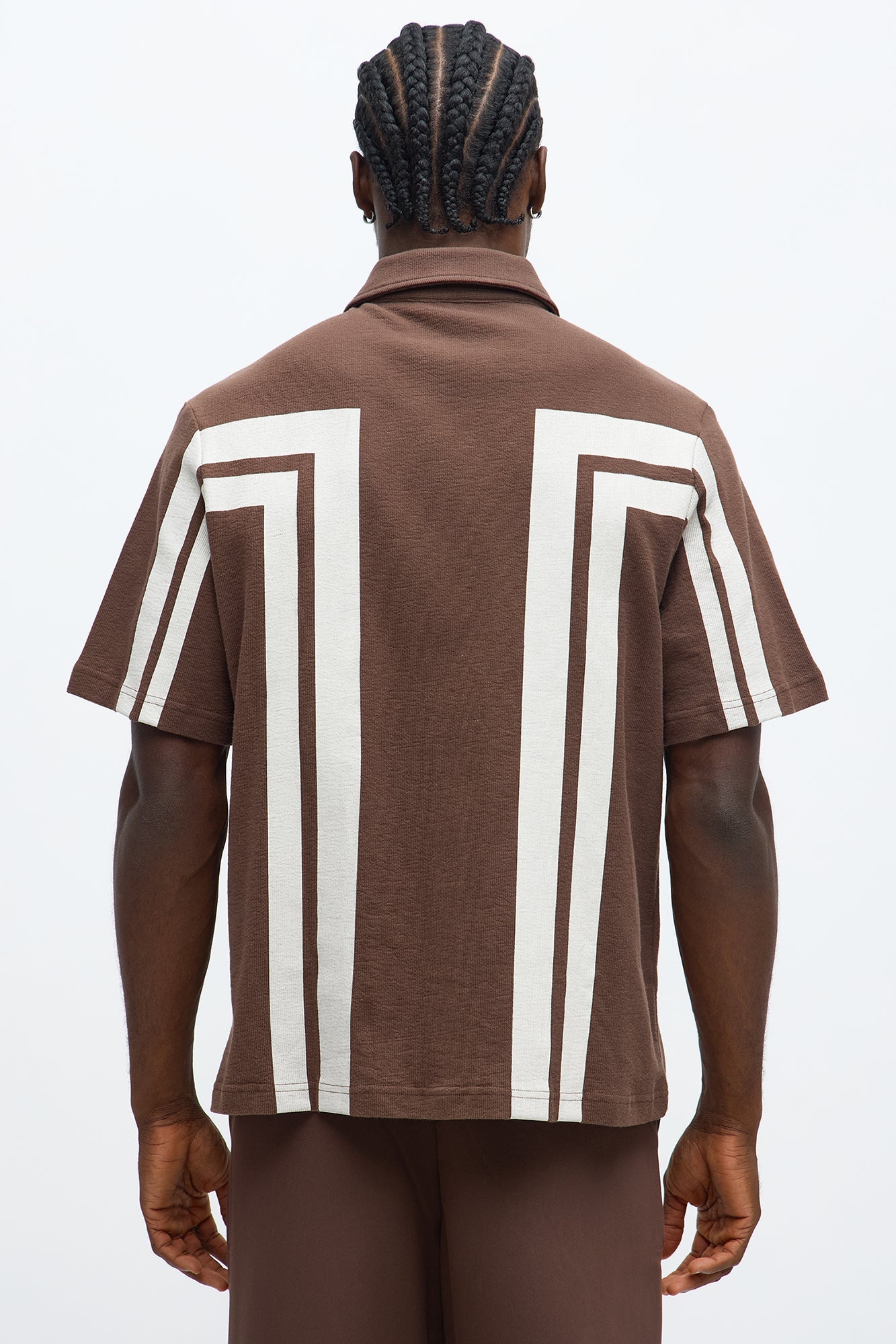 Making Ways Button Up Shirt - Brown