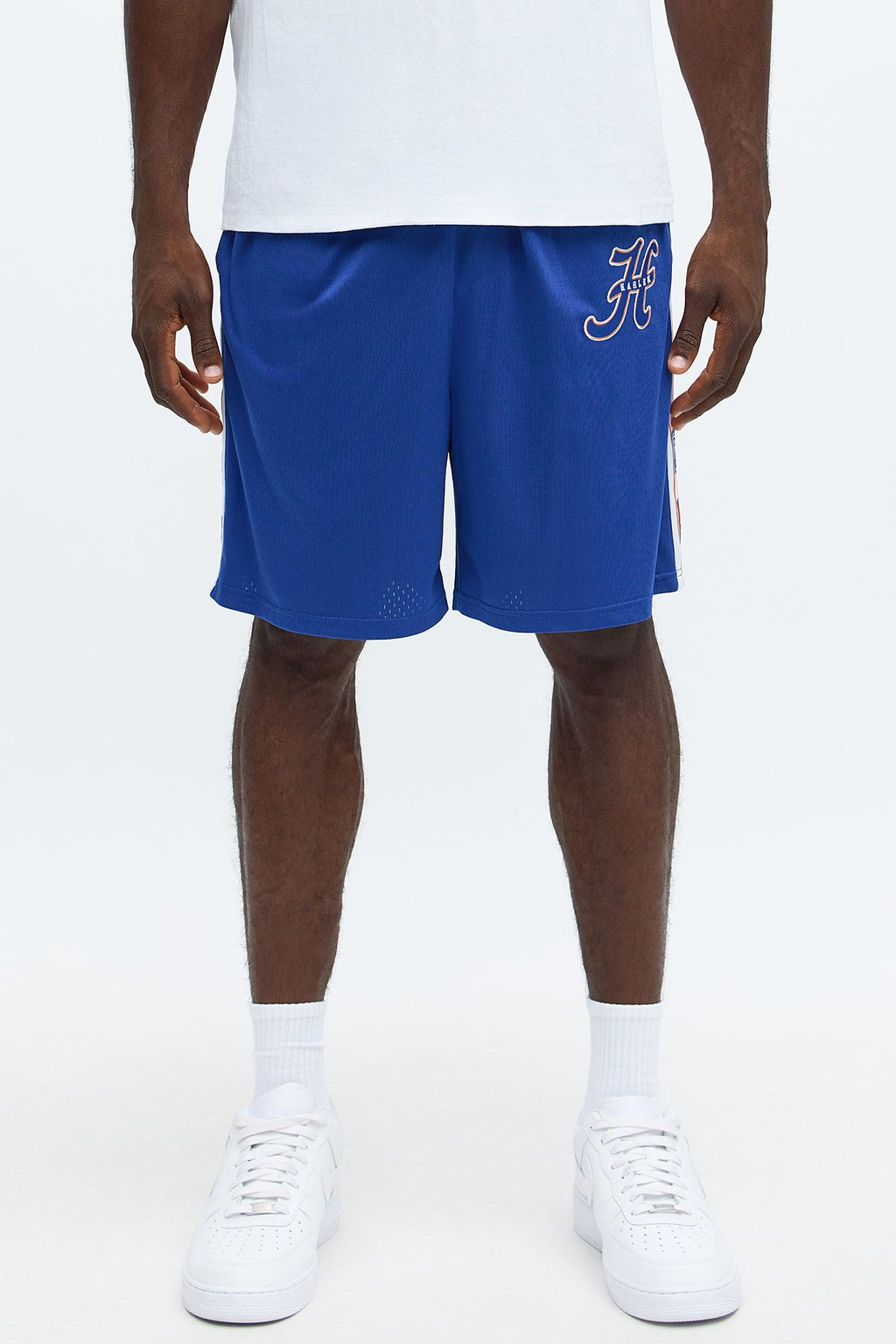Relaxed H Button Short - Blue