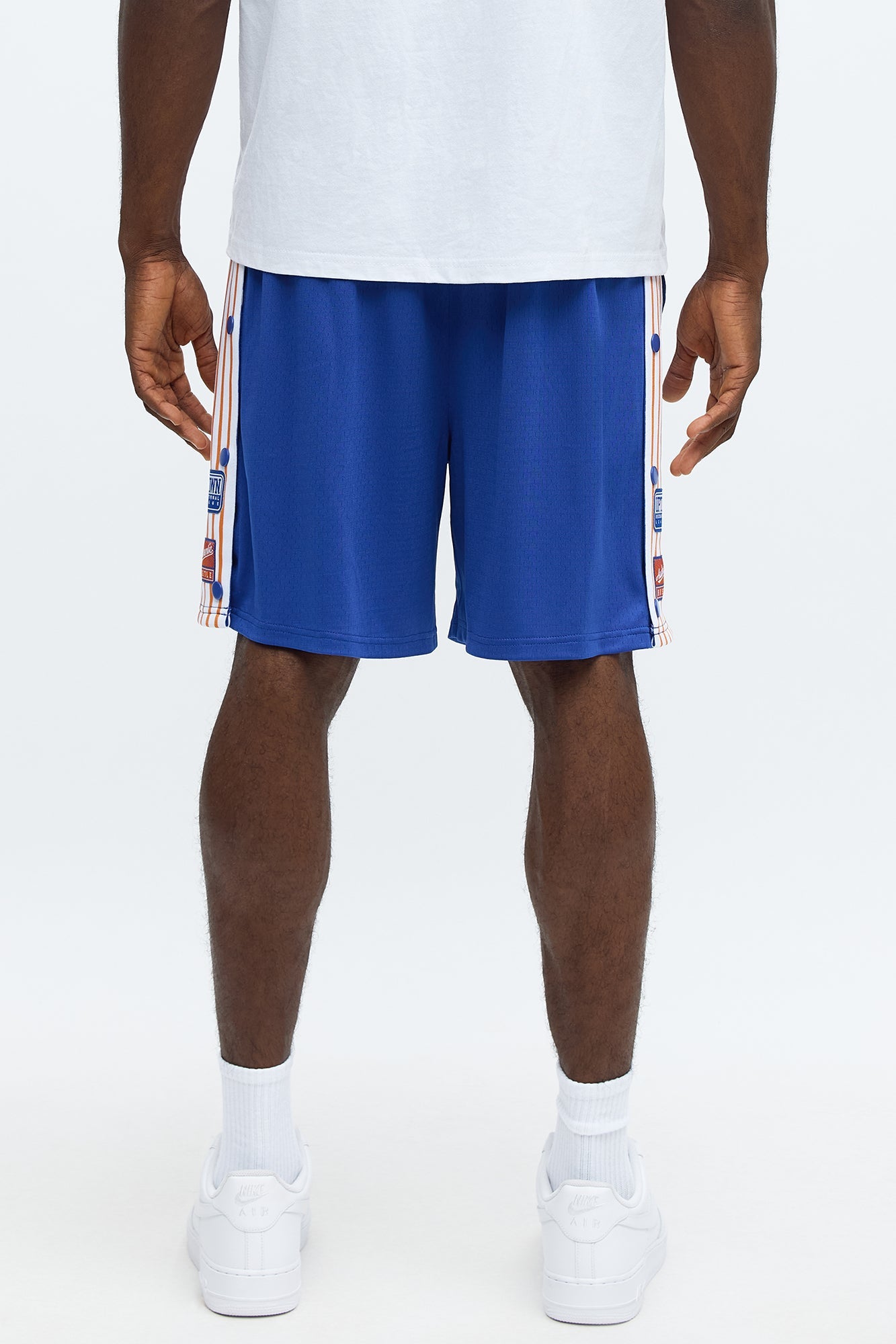 Relaxed H Button Short - Blue