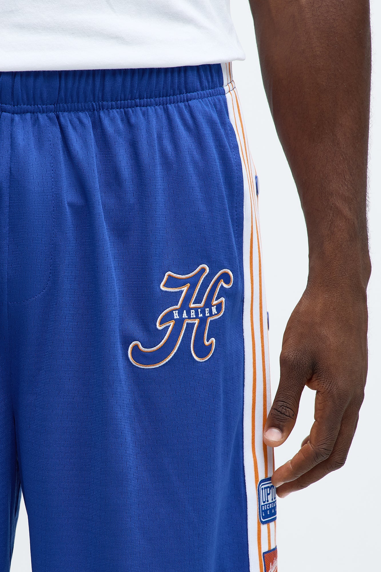 Relaxed H Button Short - Blue