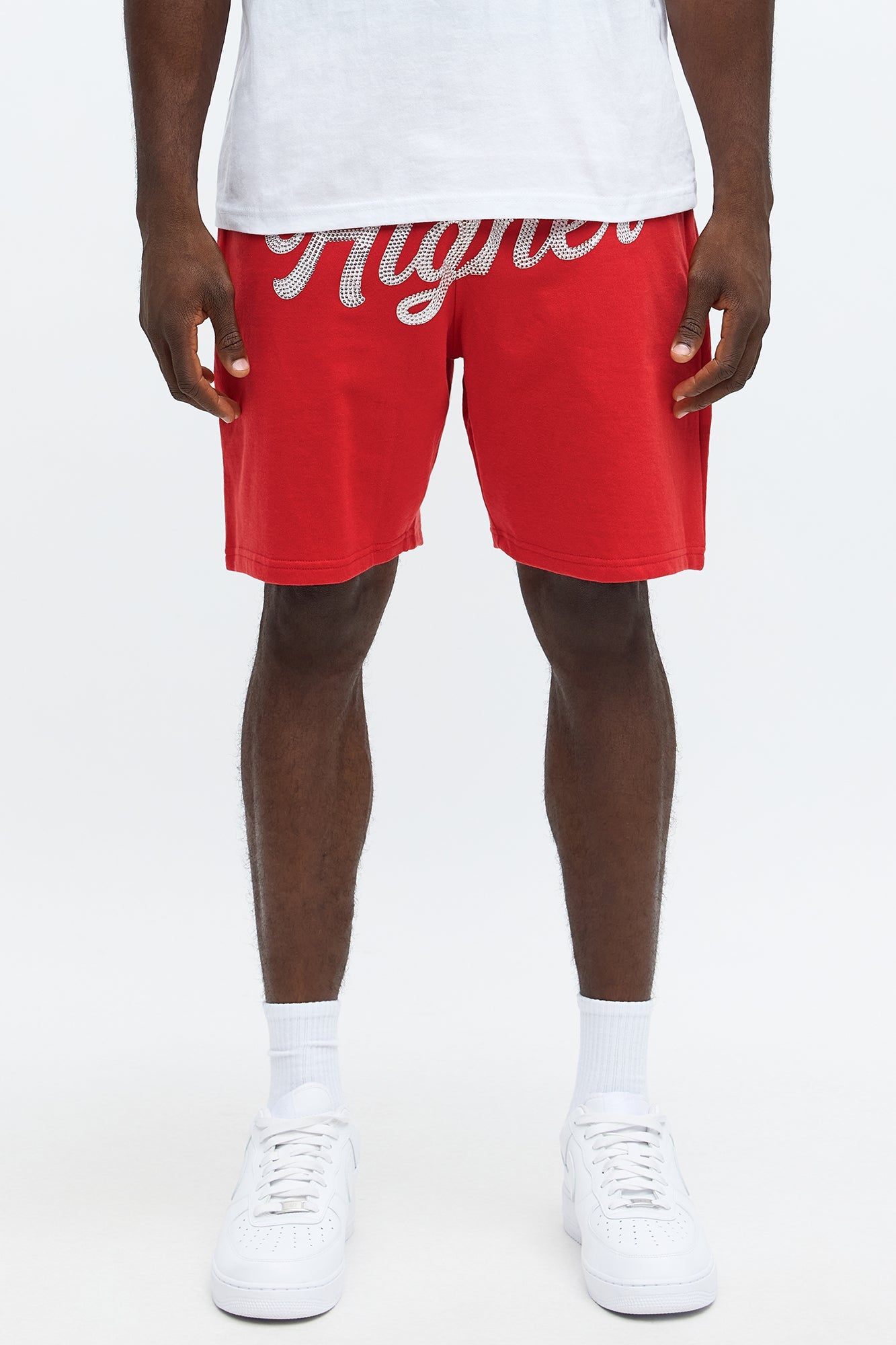 Fly Higher And Grind Sweatshorts - Red