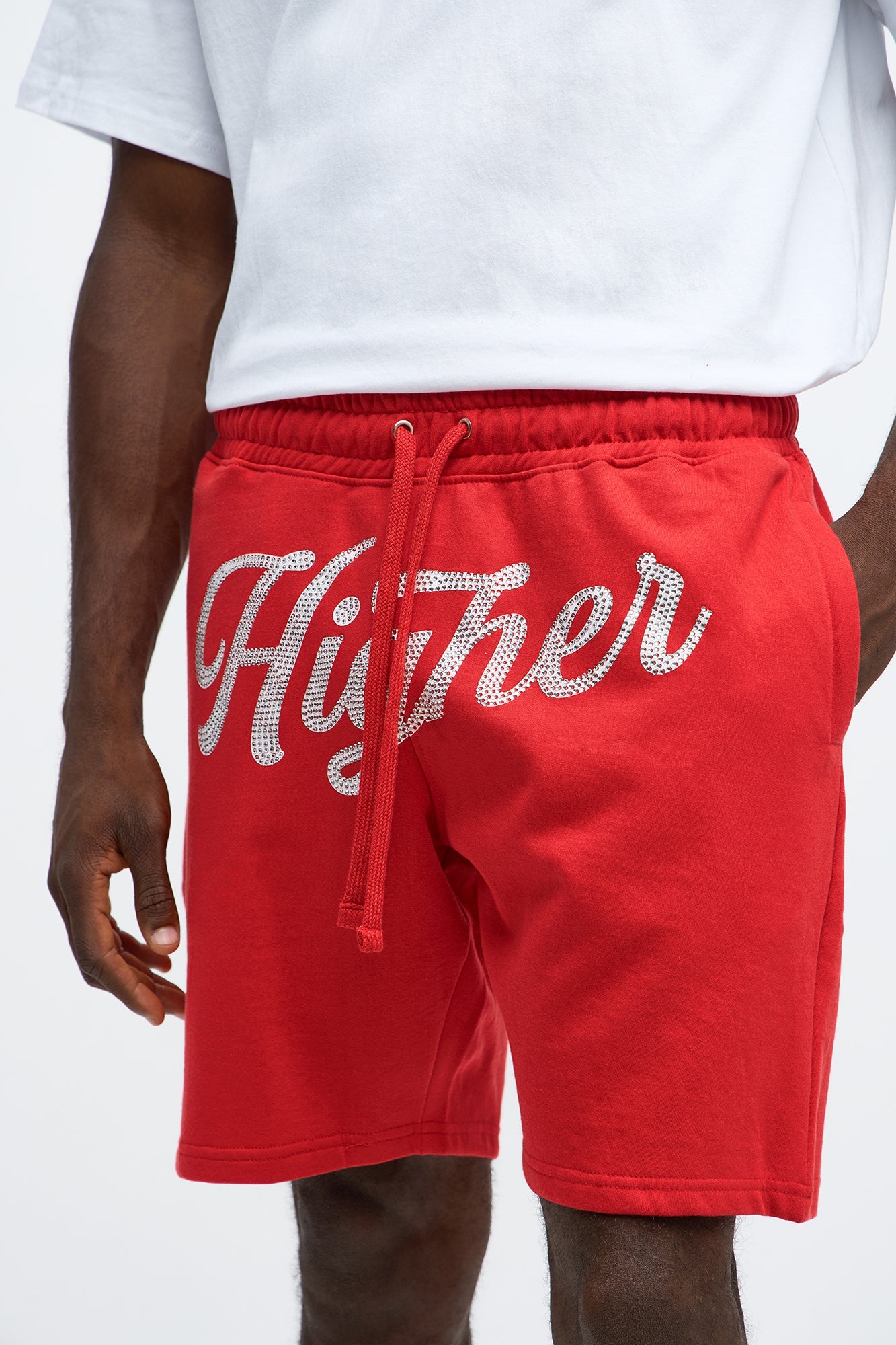 Fly Higher And Grind Sweatshorts - Red