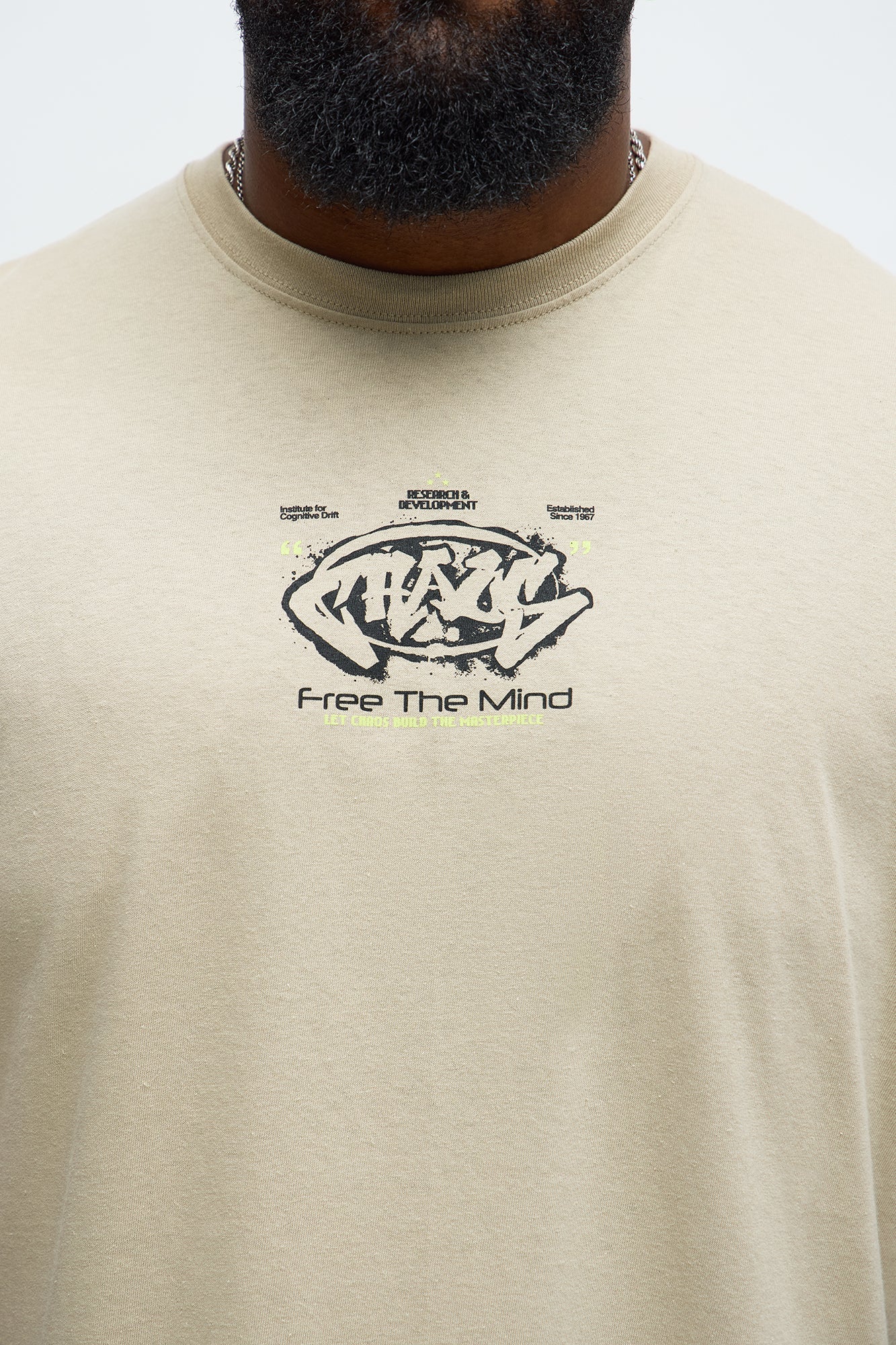 Chaos Free The Mind Short Sleeve Tee - Tan