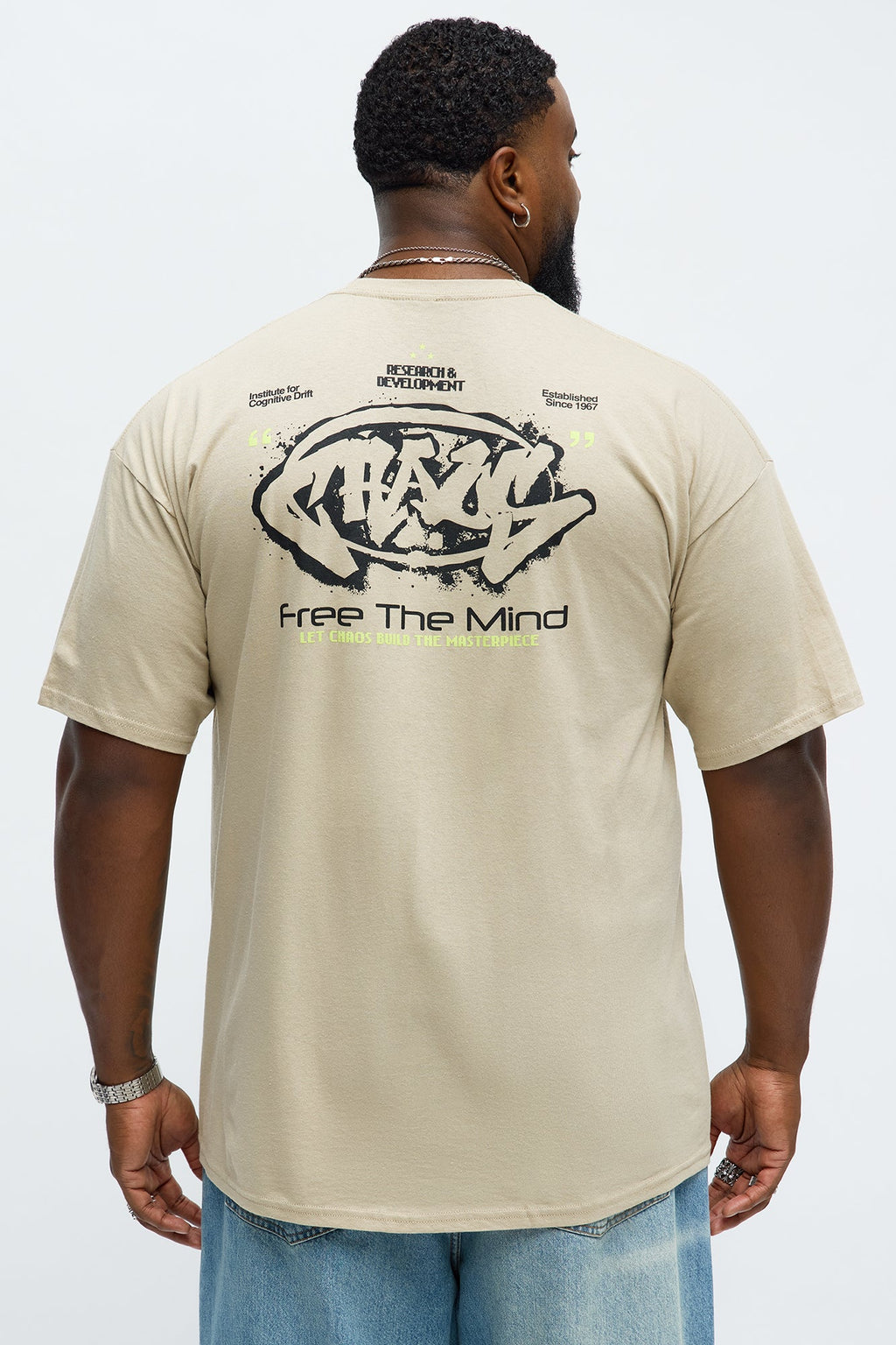 Chaos Free The Mind Short Sleeve Tee - Tan