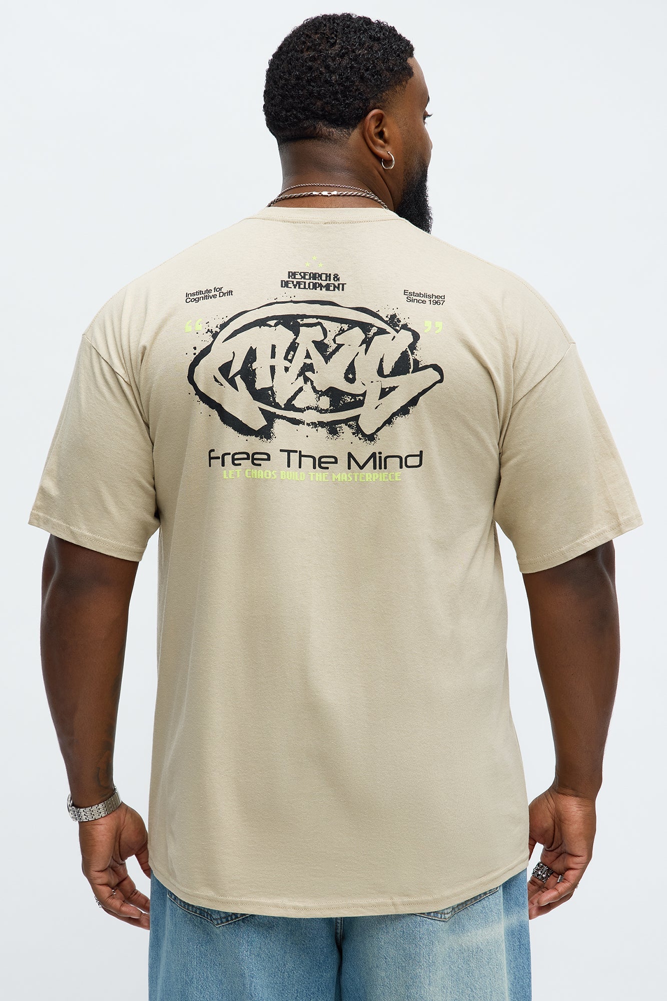 Chaos Free The Mind Short Sleeve Tee - Tan