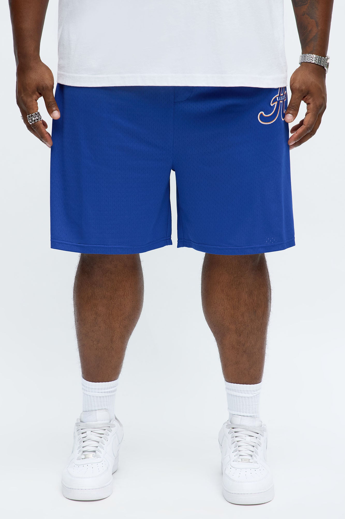 Relaxed H Button Short - Blue
