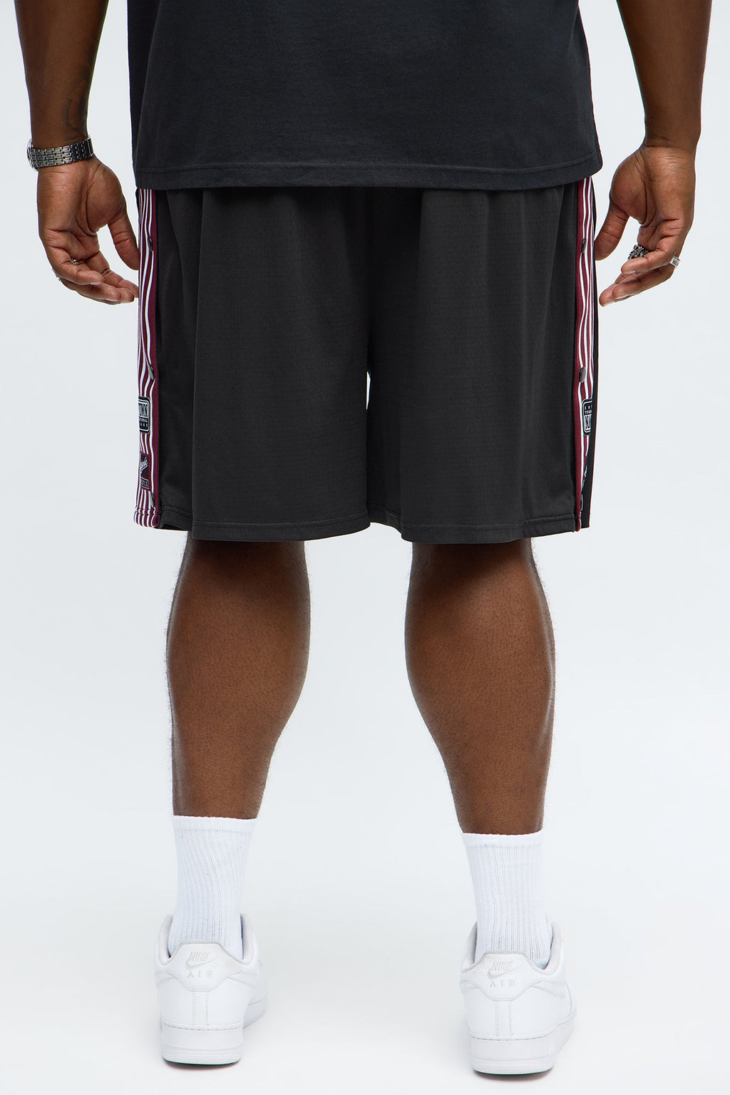Relaxed H Button Short - Black