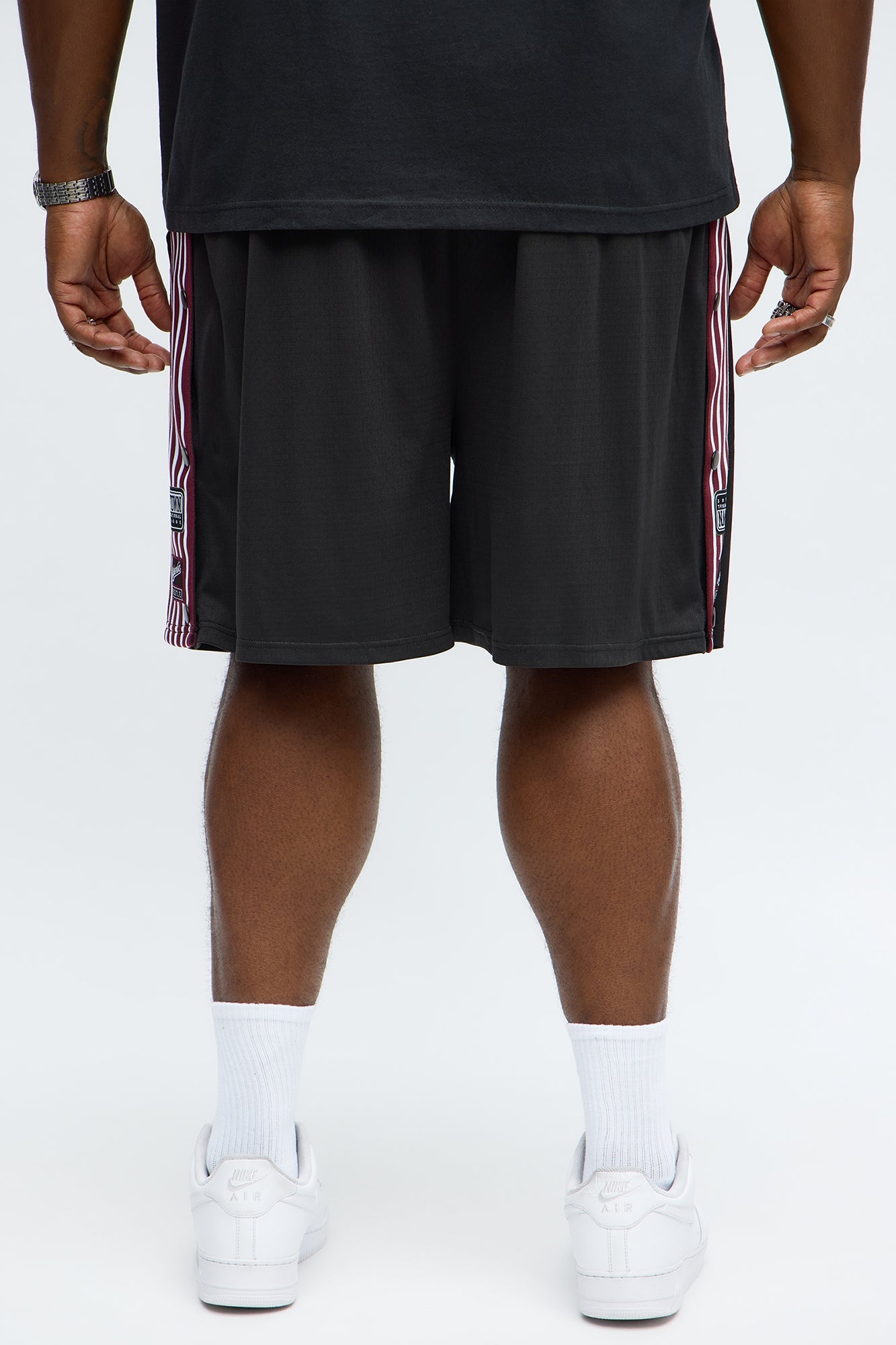 Relaxed H Button Short - Black