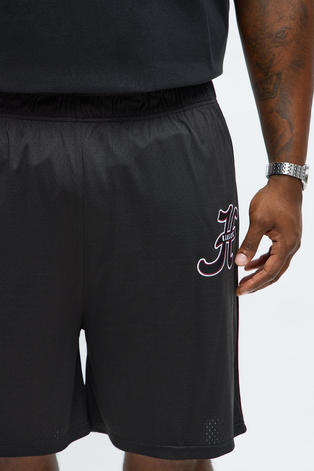 Relaxed H Button Short - Black