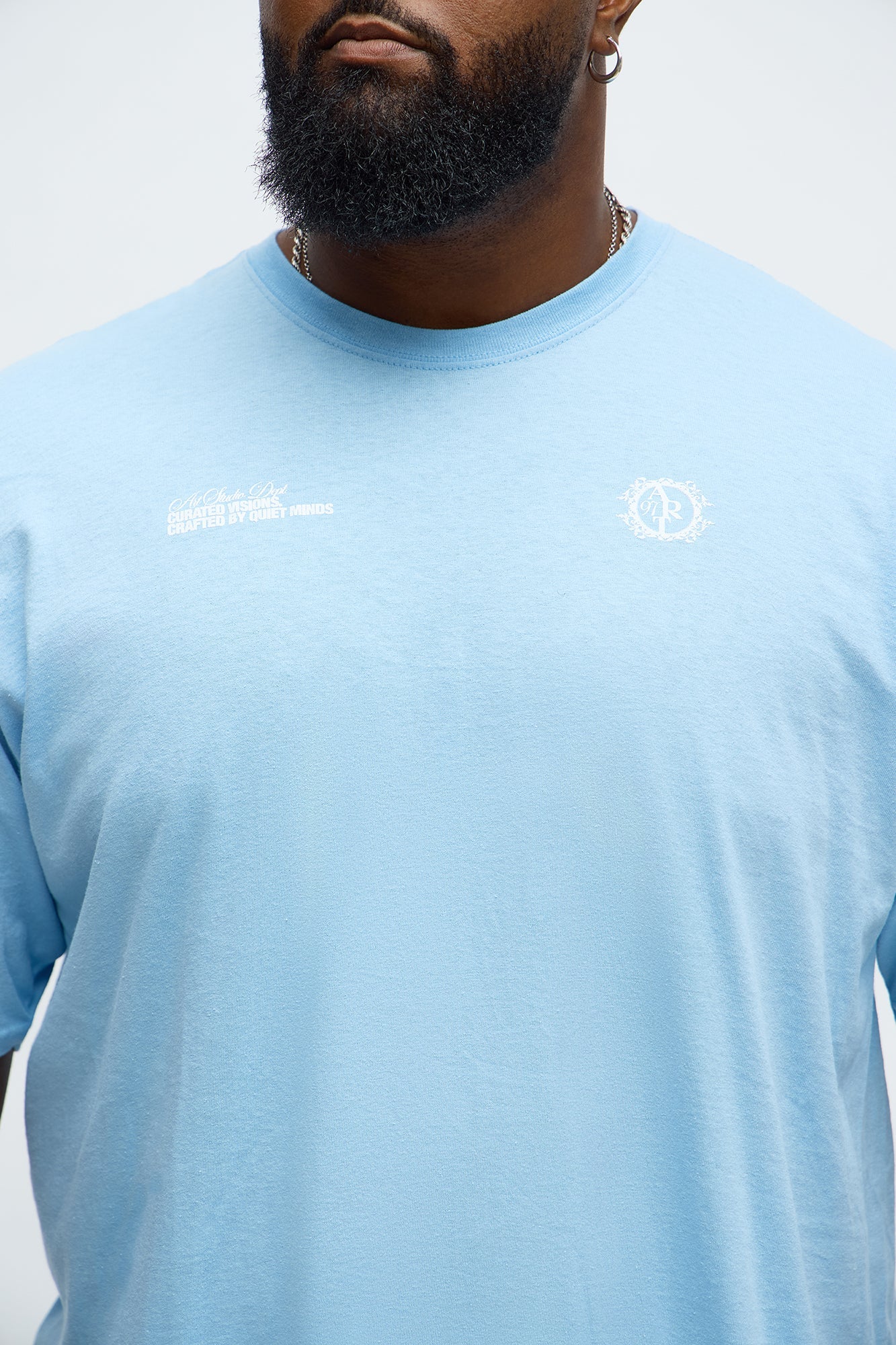 Curated Visions Art Short Sleeve Tee - Light Blue