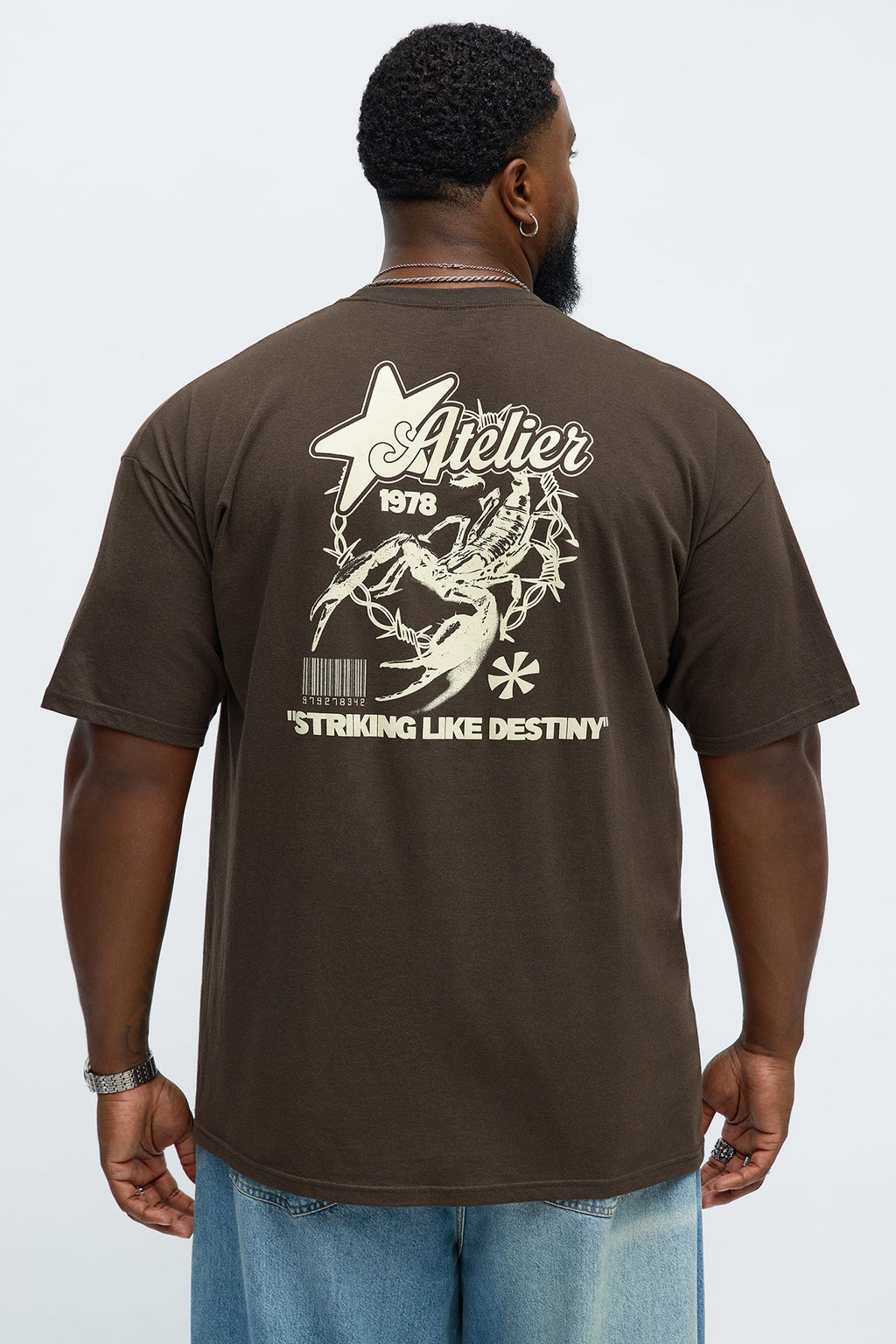 Striking Like Destiny Short Sleeve Tee - Brown