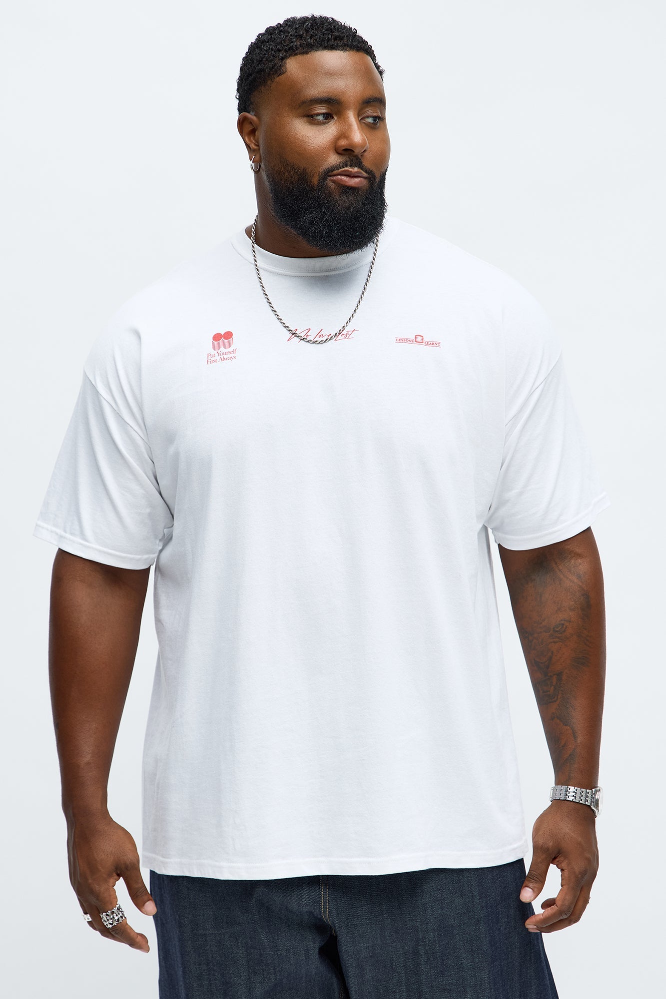 Burning Bridges No Love Short Sleeve Tee - White