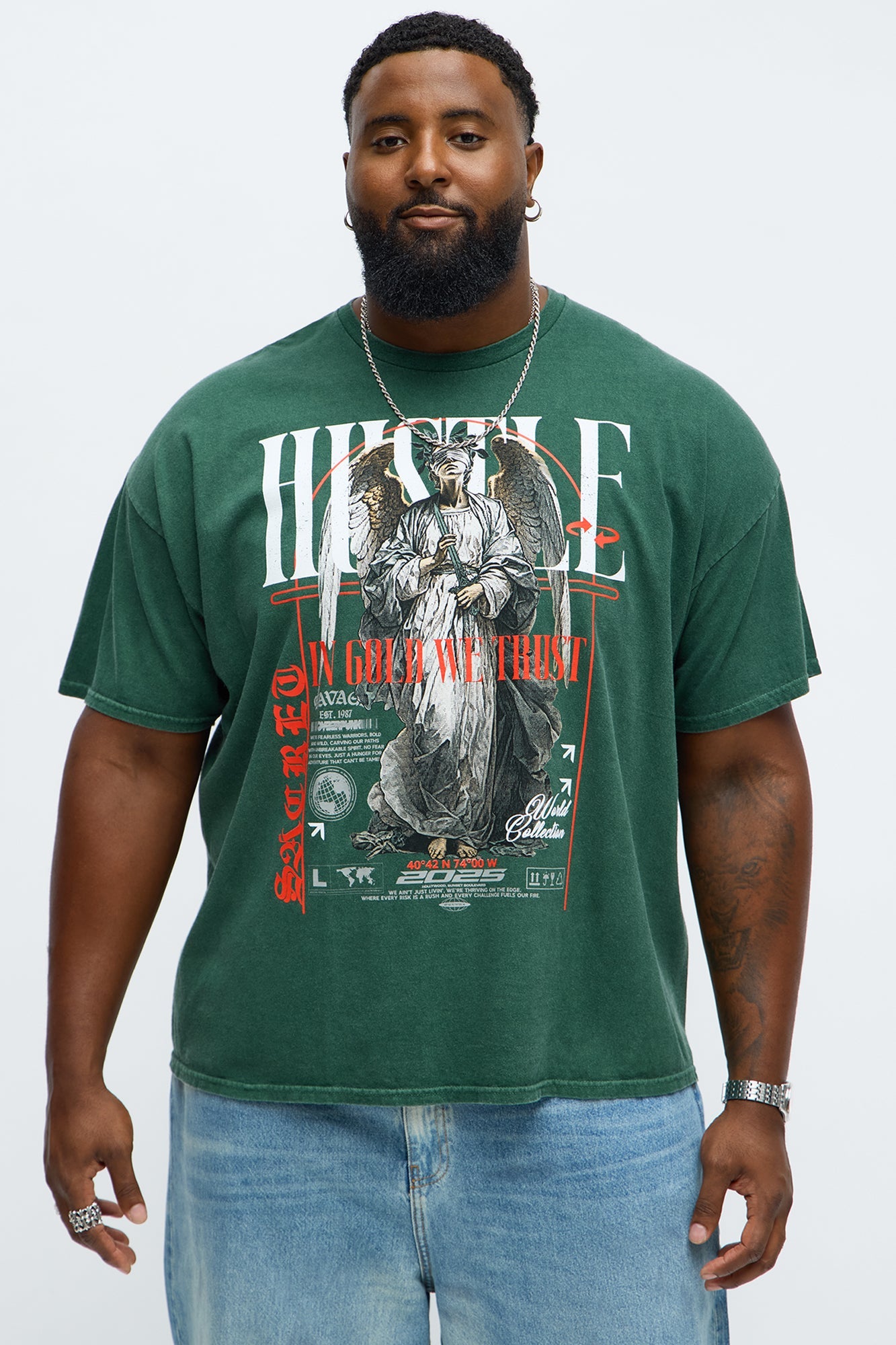 Eternal Hustle Short Sleeve Tee - Hunter Green