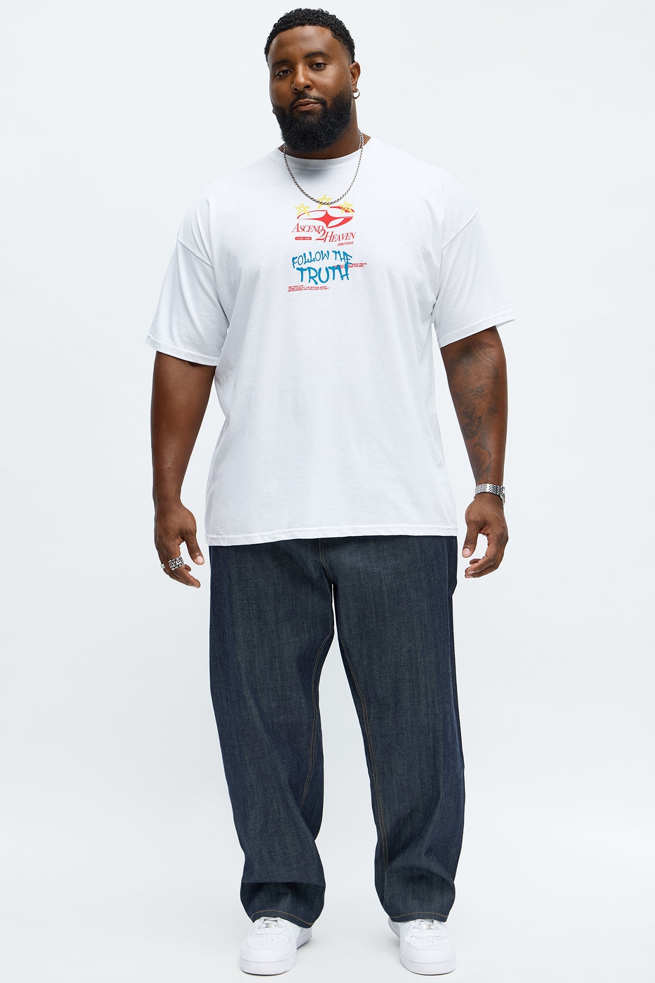 Follow The Truth Short Sleeve Tee - White