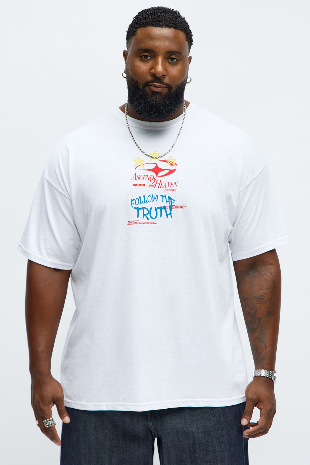 Follow The Truth Short Sleeve Tee - White