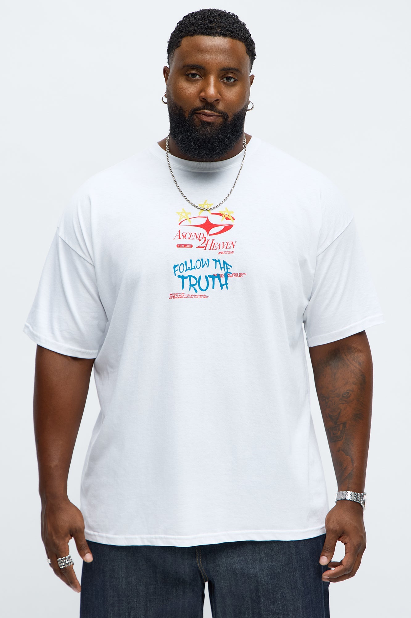 Follow The Truth Short Sleeve Tee - White