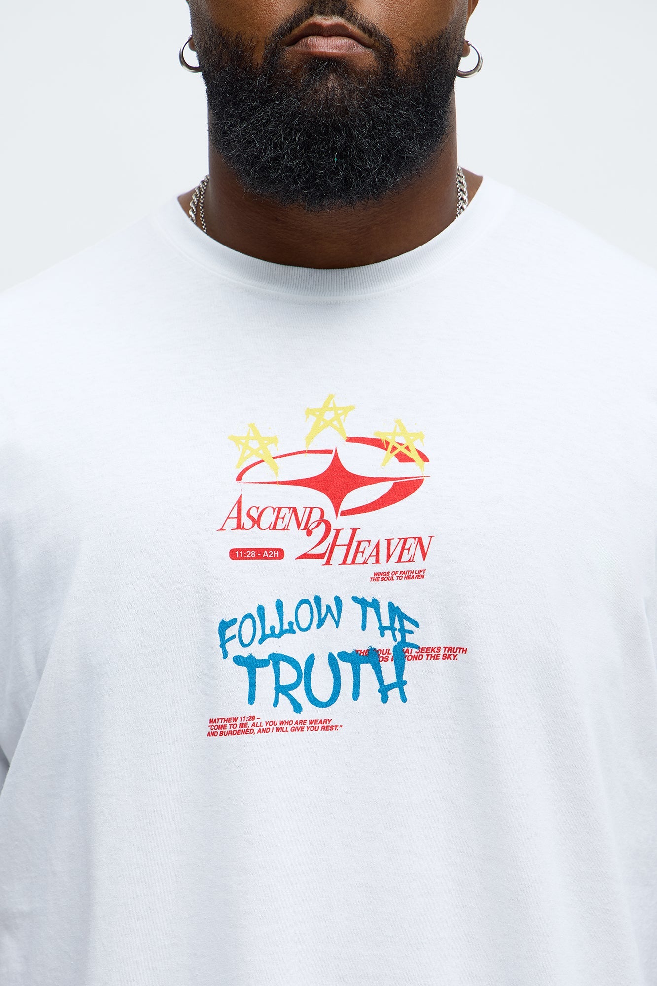 Follow The Truth Short Sleeve Tee - White