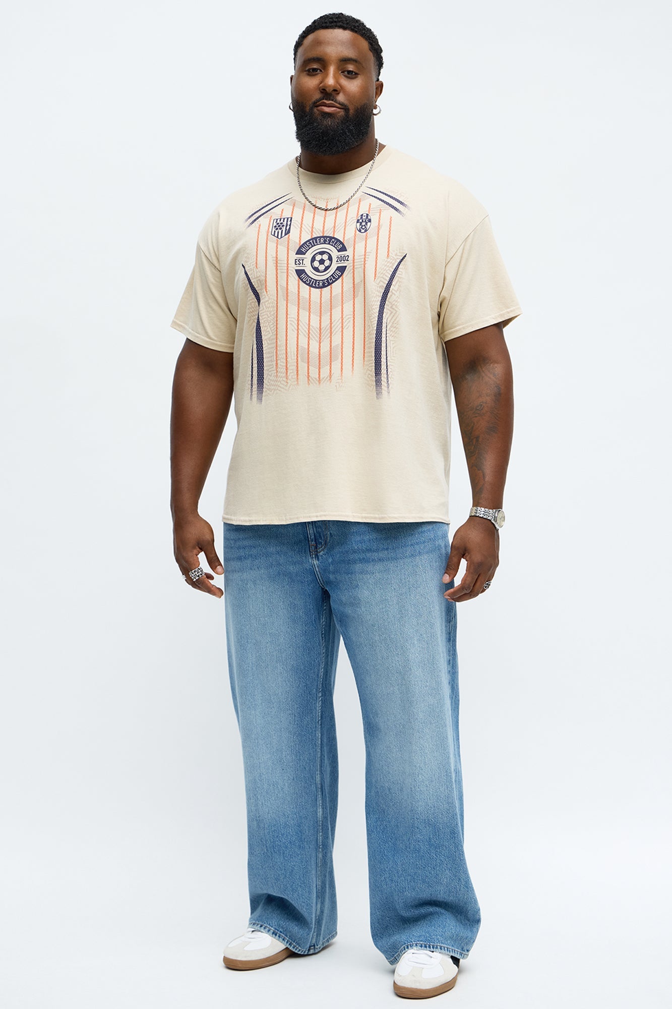 Hustlers Soccer Club Short Sleeve Tee - Sand
