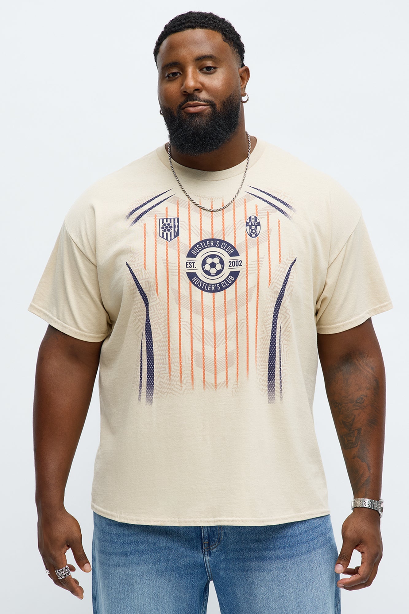 Hustlers Soccer Club Short Sleeve Tee - Sand