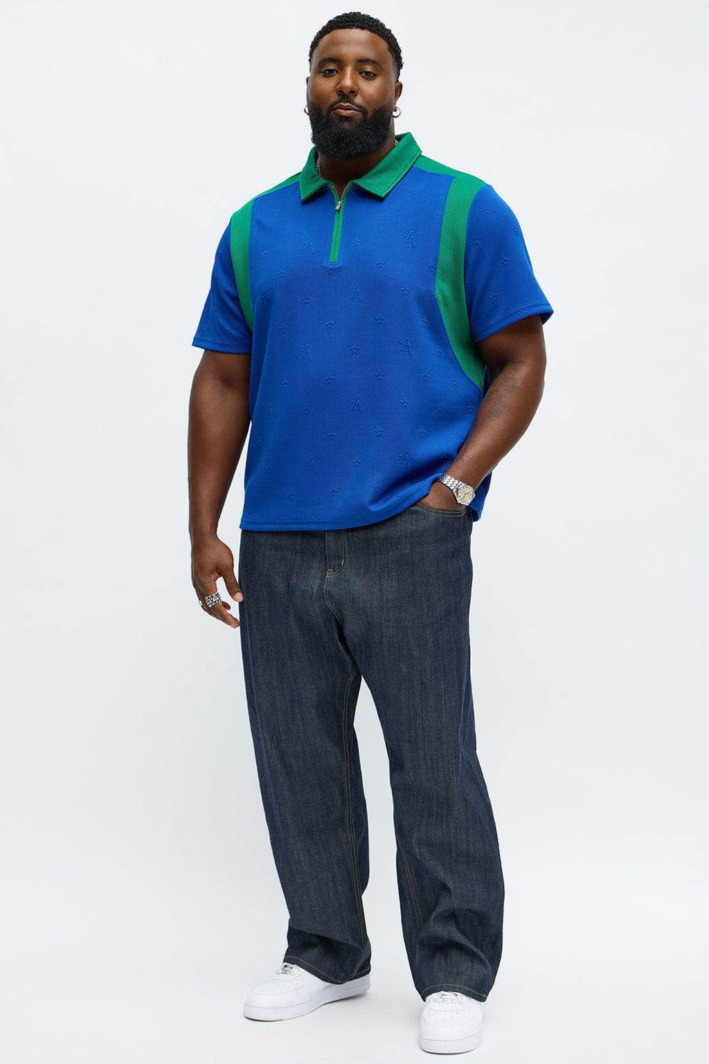Millionaire Mindset Polo - Navy/combo