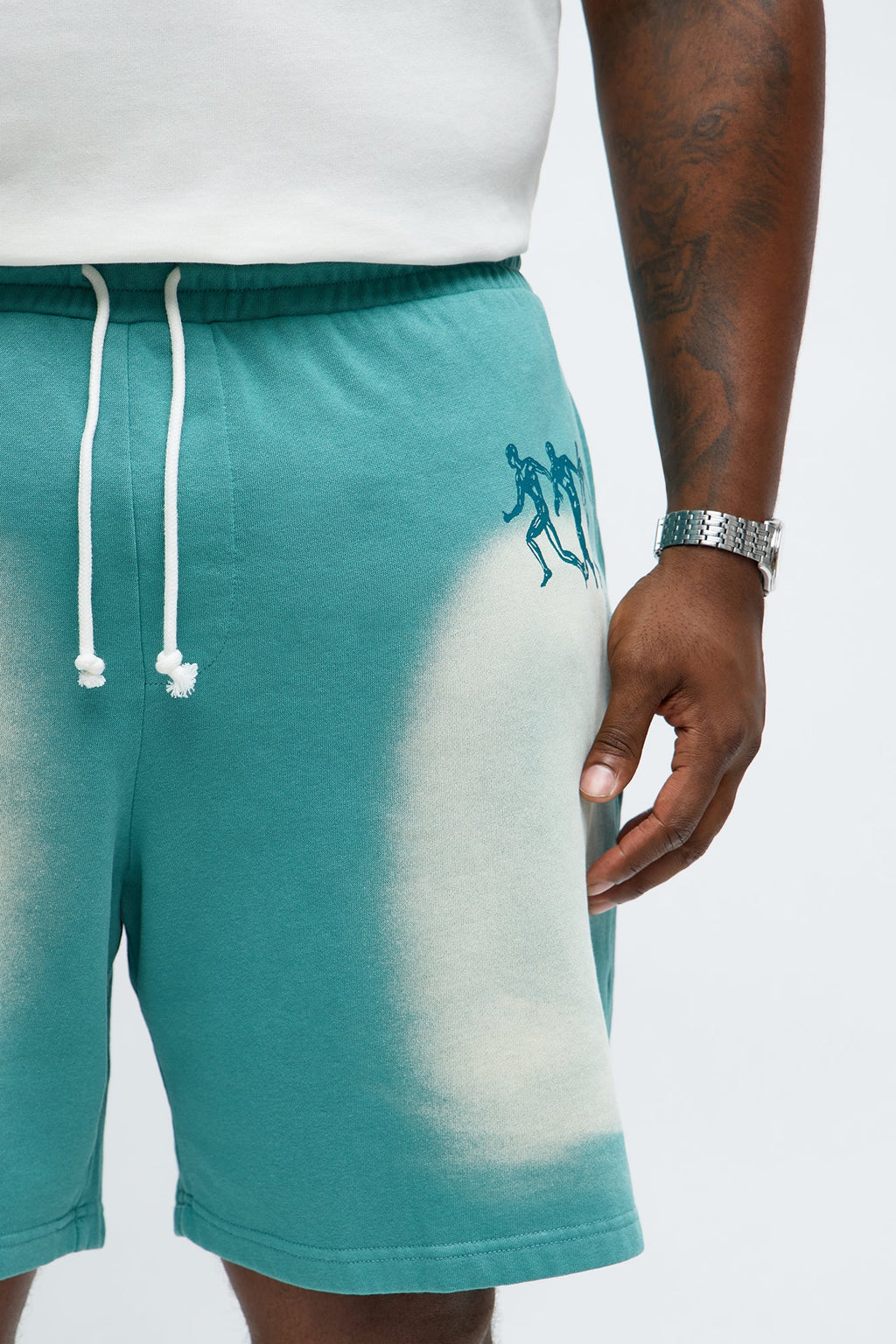 Wellness Club Sweatshort - Teal