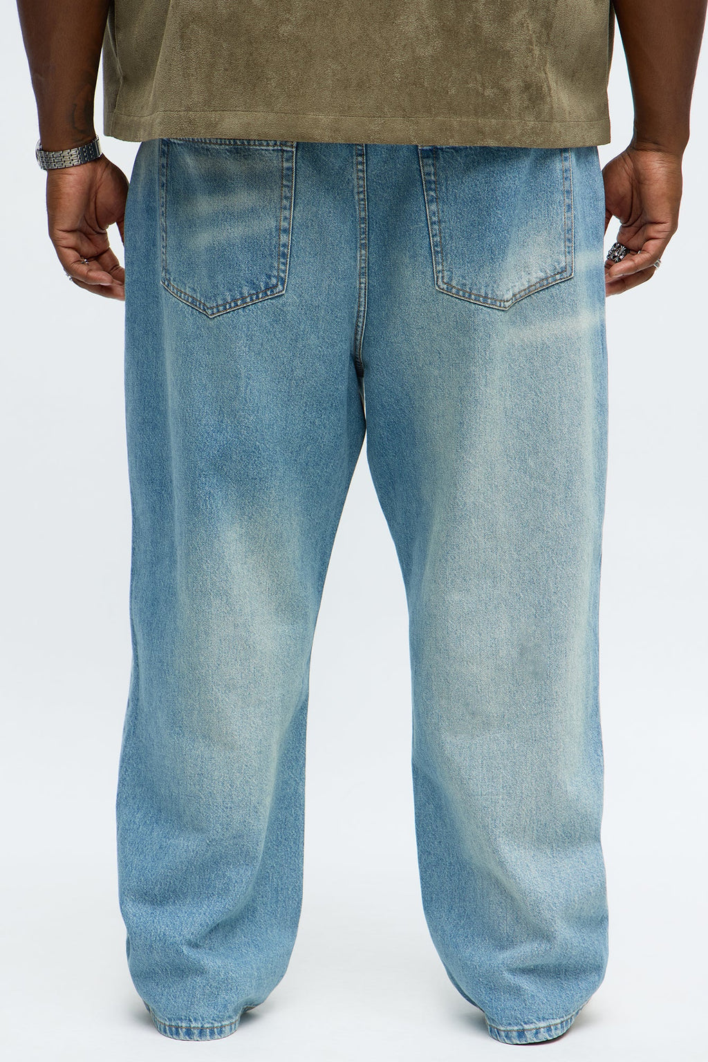 Baggy Gold Rush Jeans - Medium Blue Wash