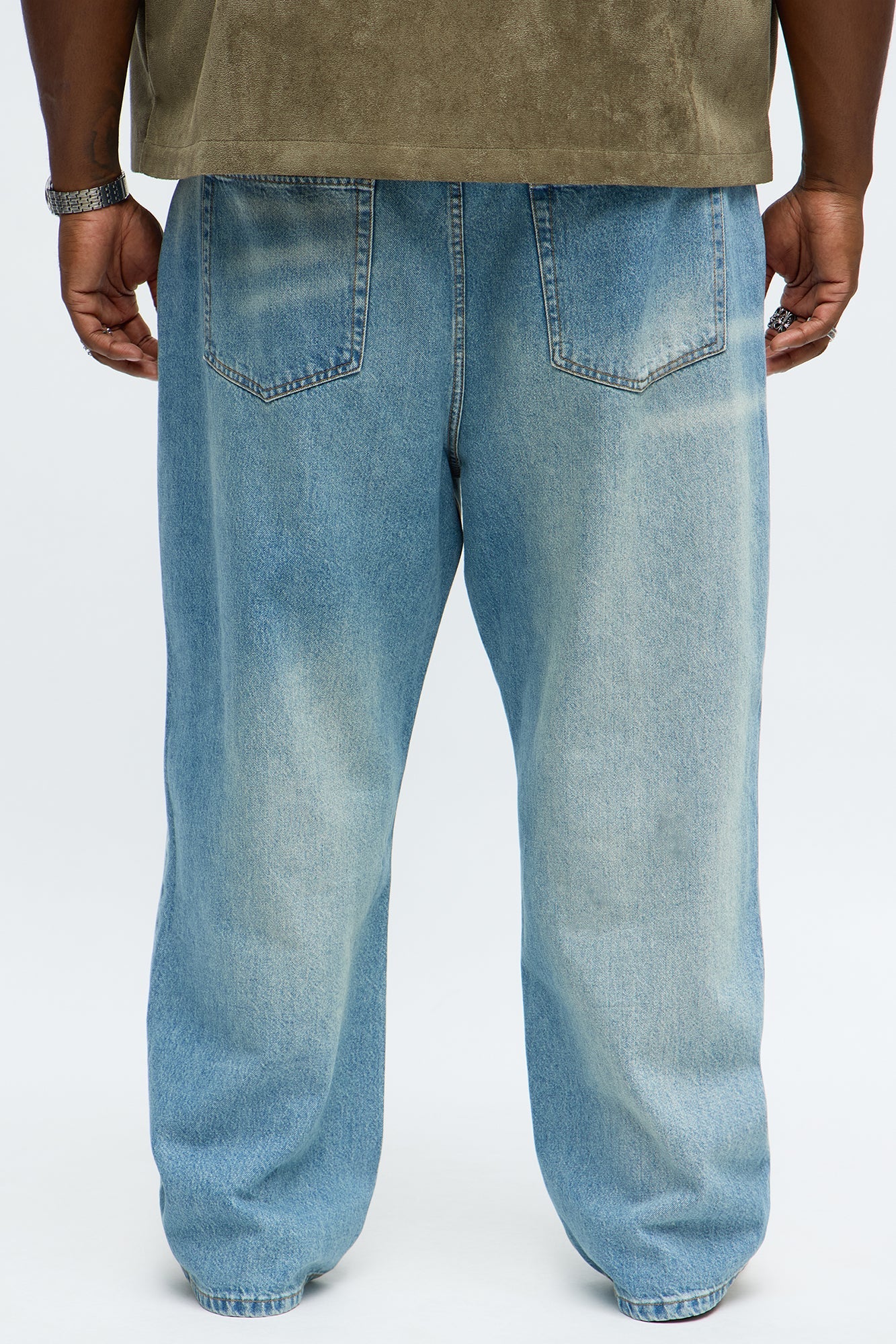 Baggy Gold Rush Jeans - Medium Blue Wash