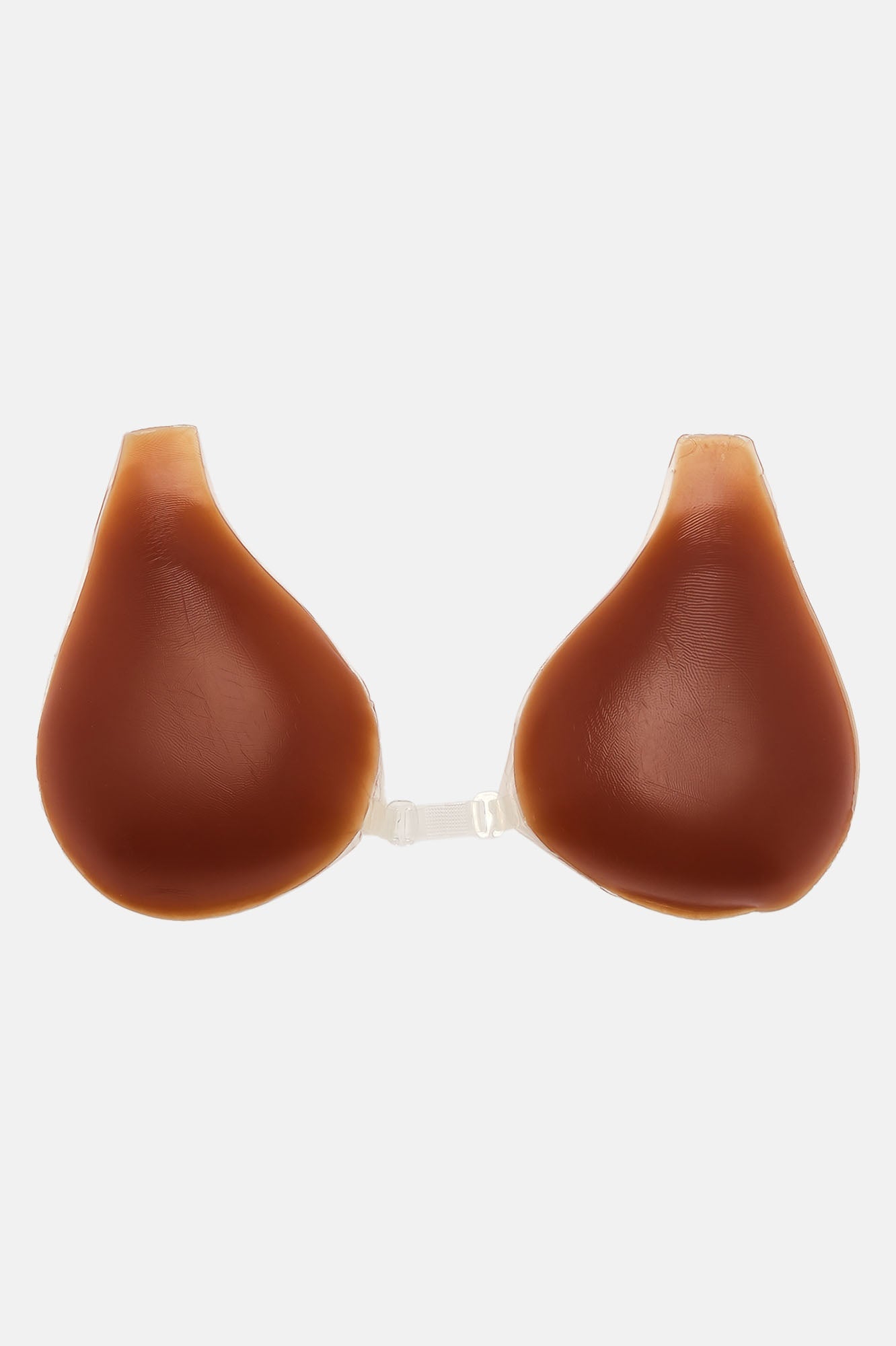 All Those Curves Sticky Invisible Bra - Brown