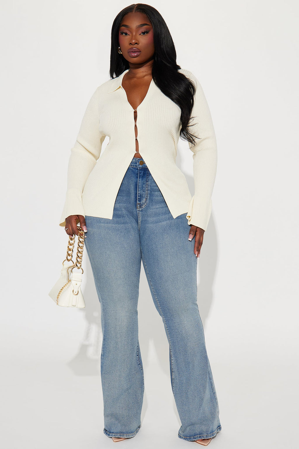 Gemma Sculpting Stretch Flare Jeans - Vintage Wash