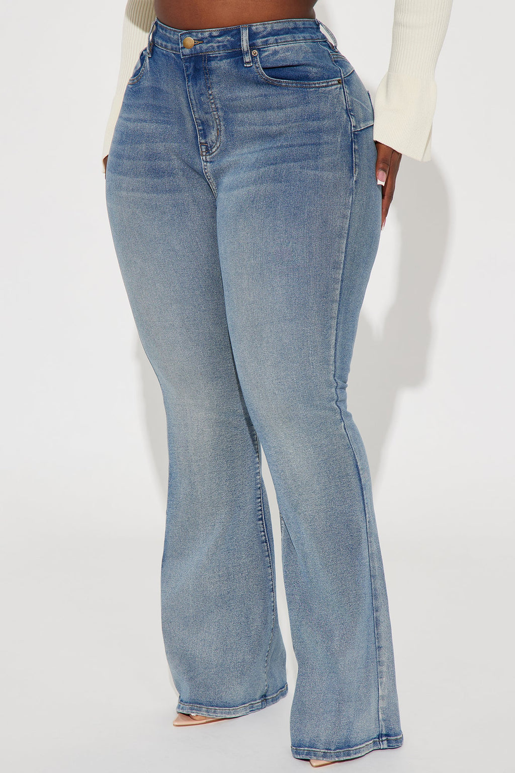 Gemma Sculpting Stretch Flare Jeans - Vintage Wash