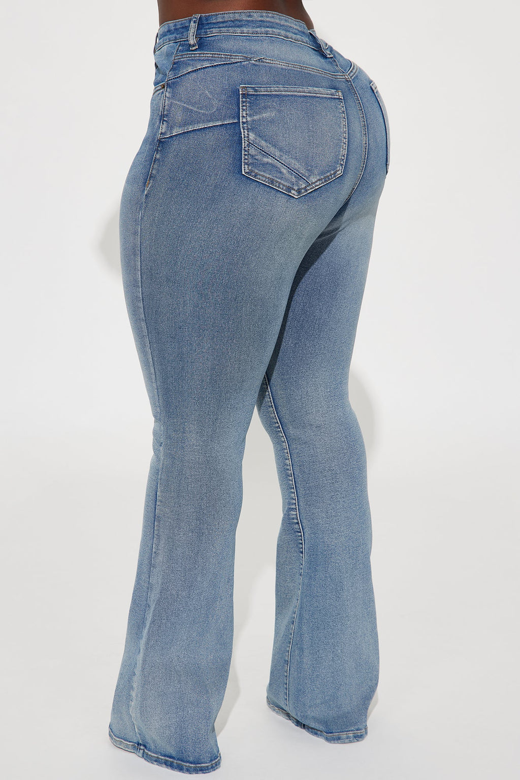 Gemma Sculpting Stretch Flare Jeans - Vintage Wash