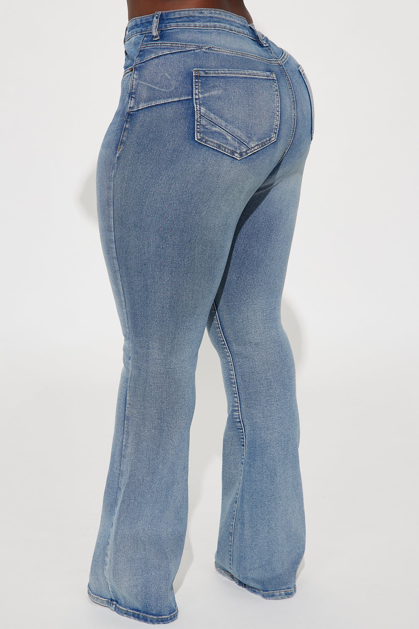 Gemma Sculpting Stretch Flare Jeans - Vintage Wash