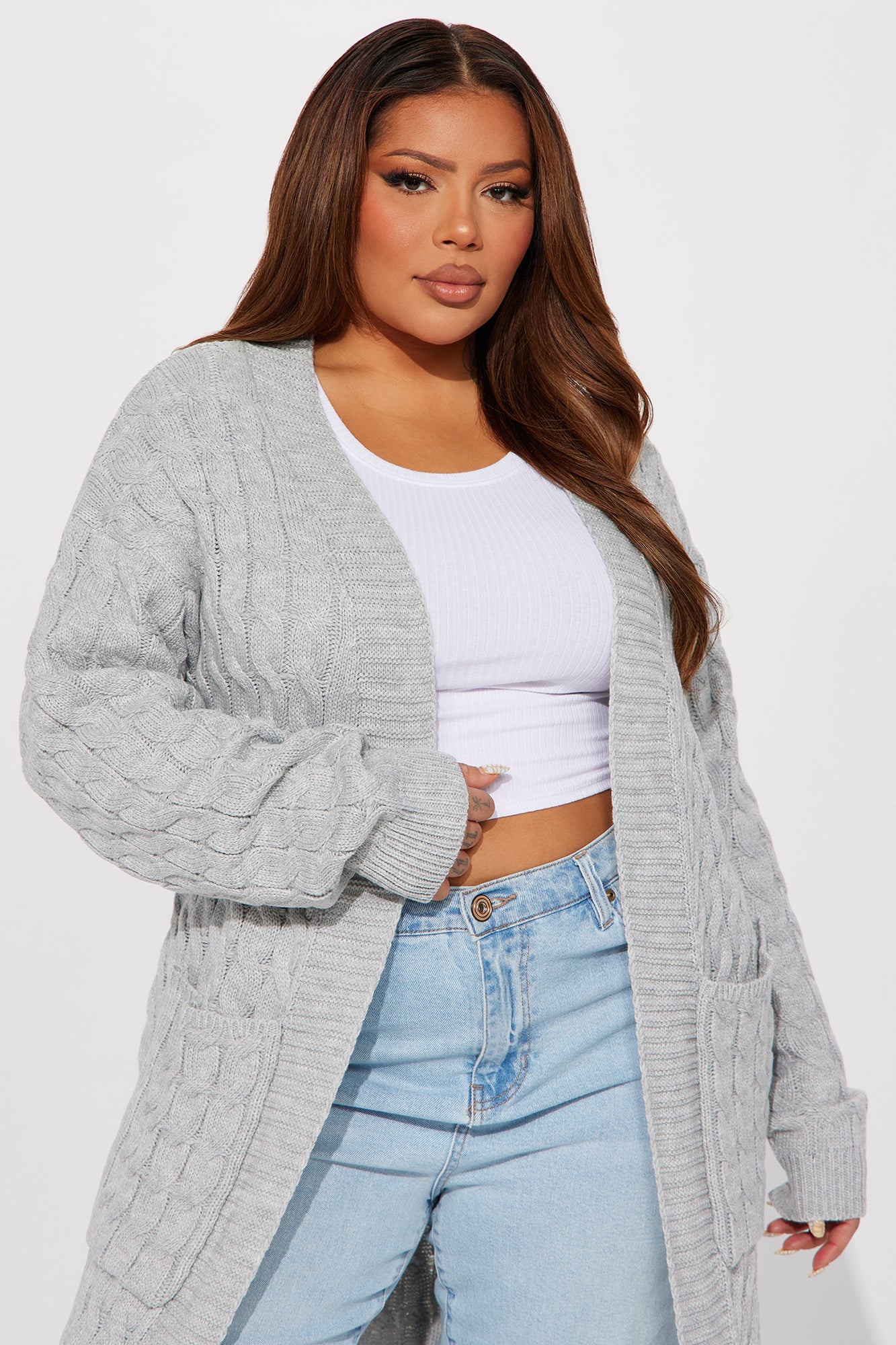 Every Day Strut Cardigan Sweater - Grey