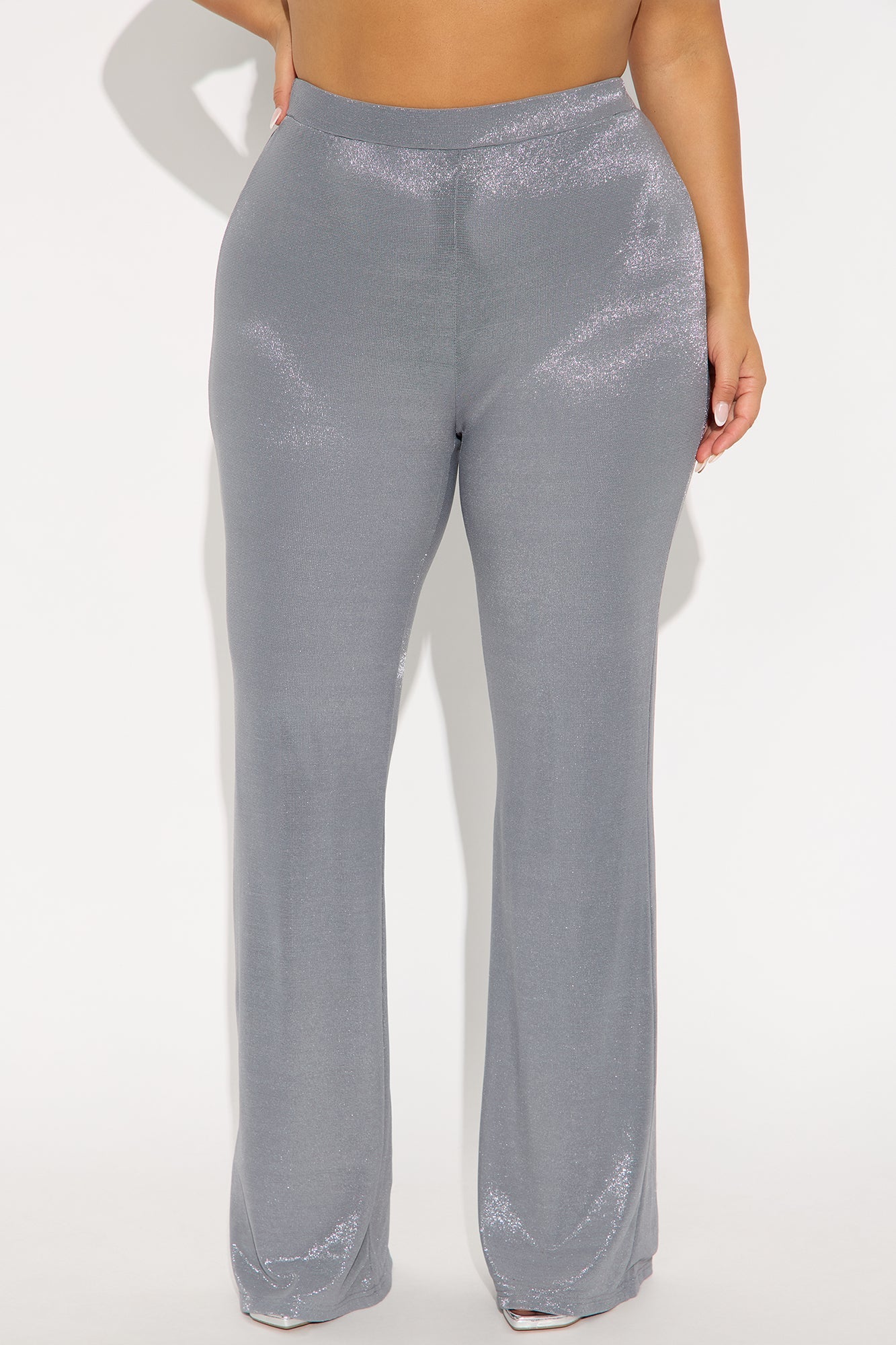 Star Of The Night Shimmer Flare Pant 33″ - Grey