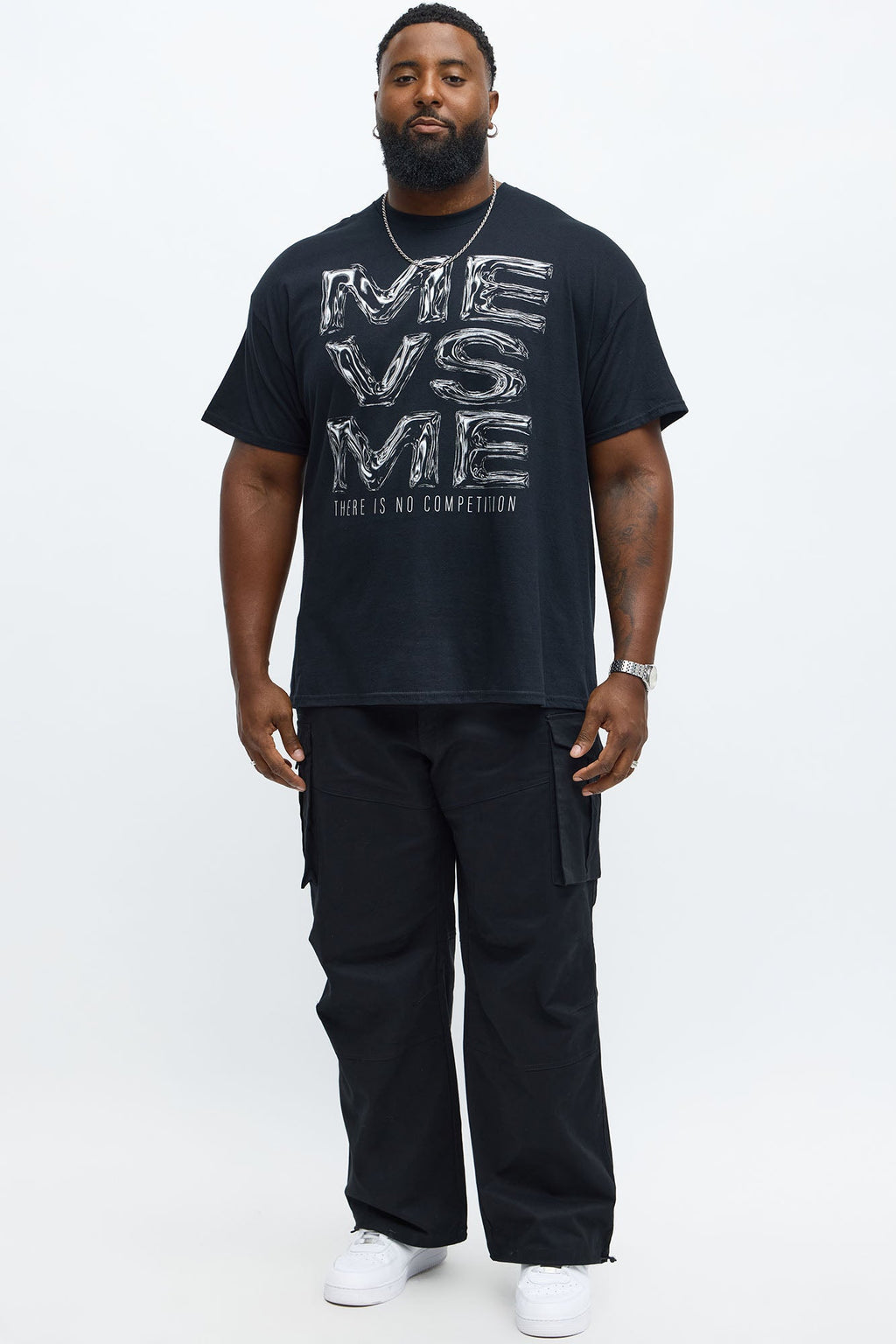 Me Vs Me Short Sleeve Tee - Black
