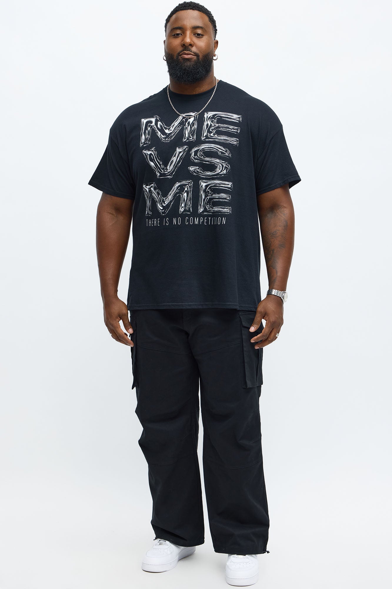 Me Vs Me Short Sleeve Tee - Black