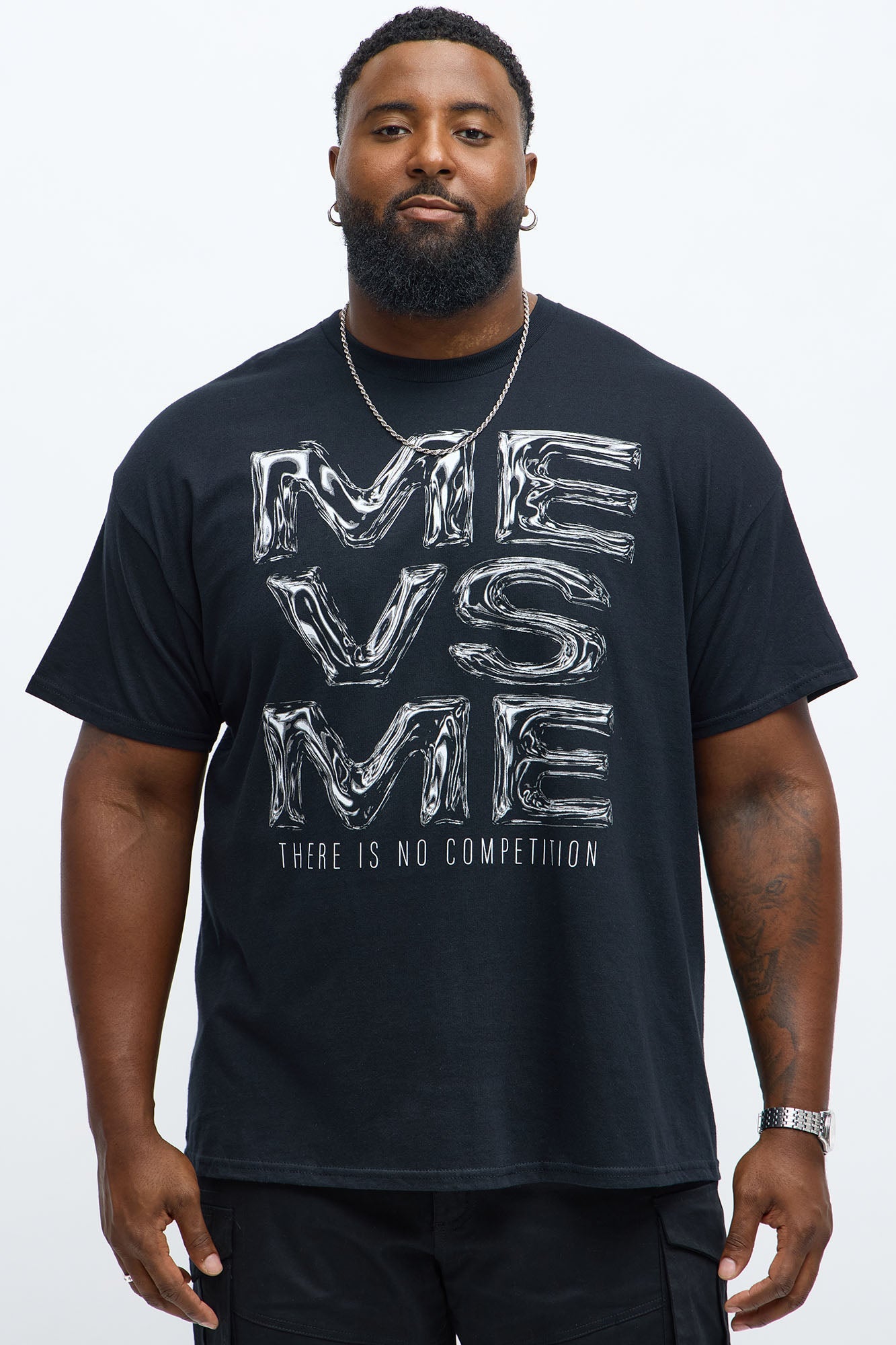 Me Vs Me Short Sleeve Tee - Black