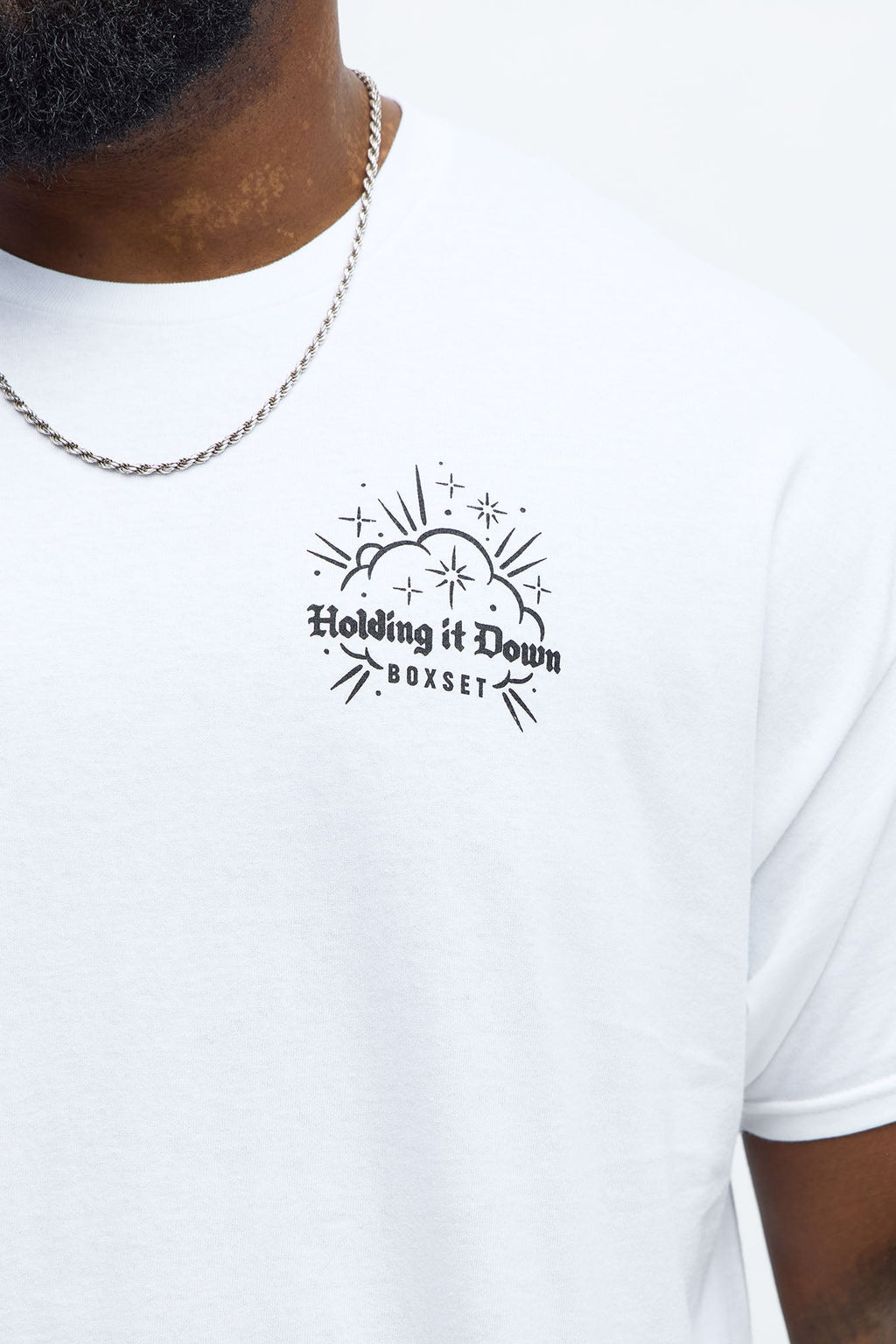 Holding It Down Short Sleeve Tee - White