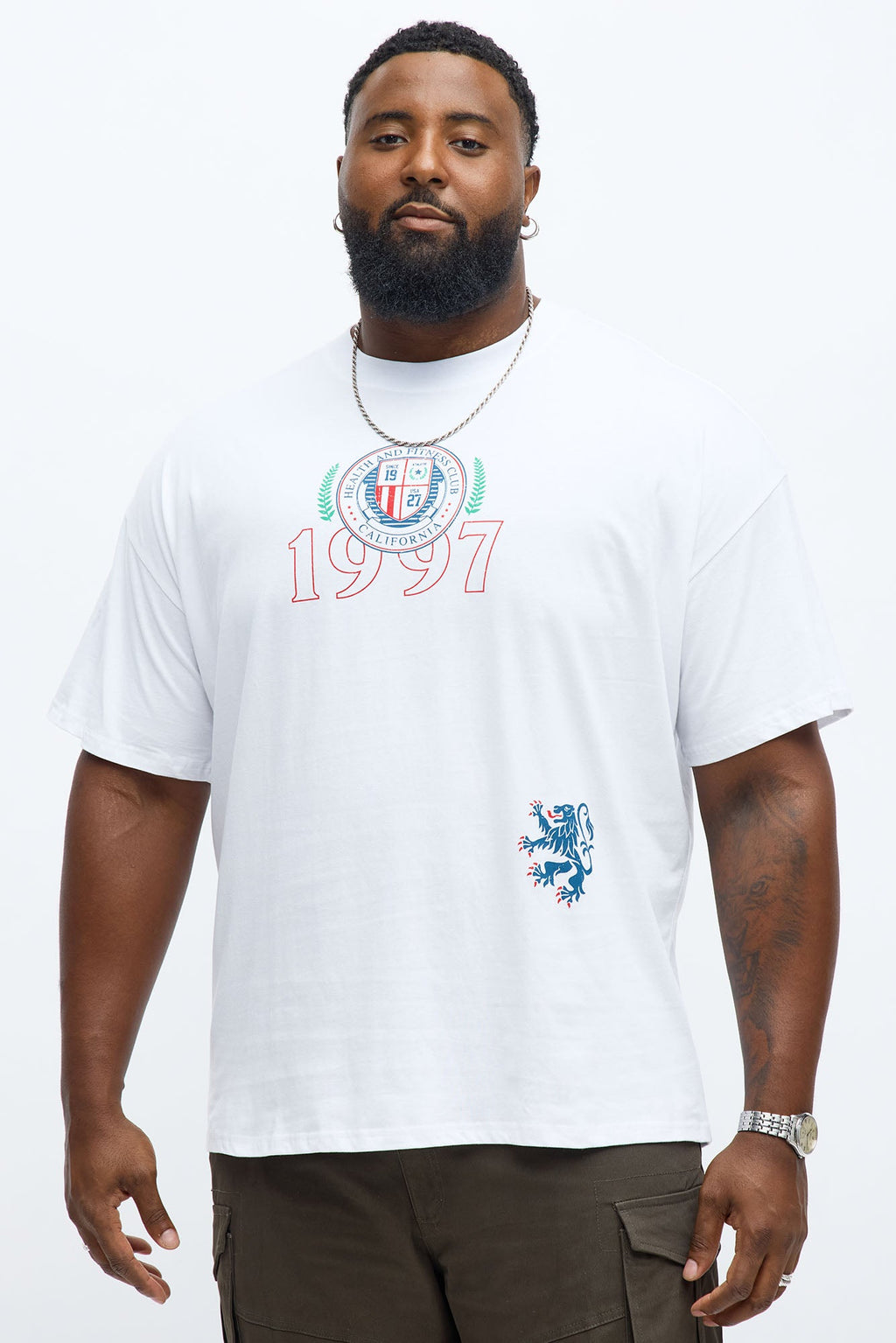 California Royalty Program Oversized Short Sleeve Tee - White