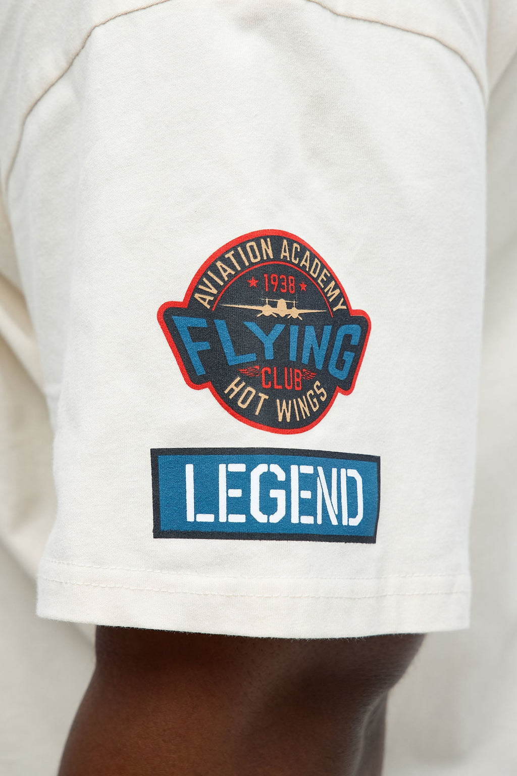 Legendary Airman Oversized Short Sleeve Tee - Off White