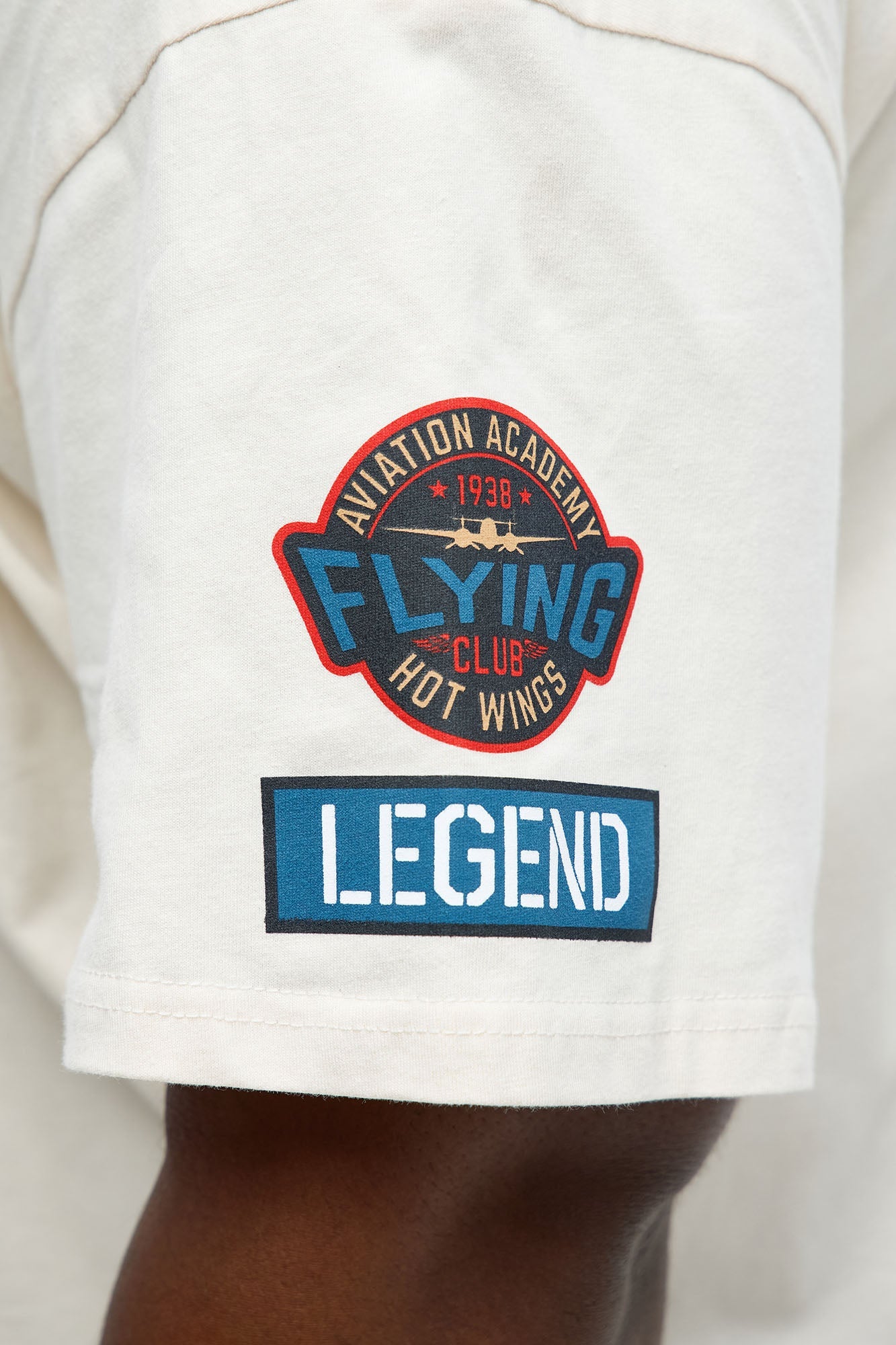 Legendary Airman Oversized Short Sleeve Tee - Off White