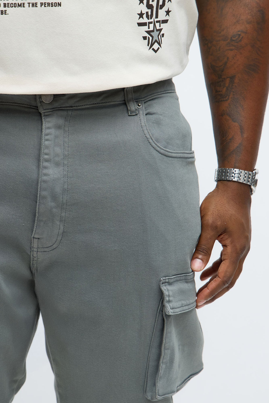 Slim Double It Up Cargo Pants - Sage