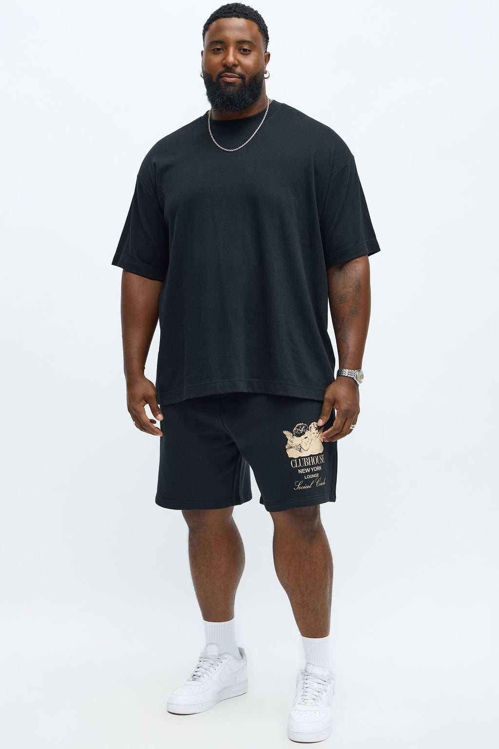 Clubhouse NYC Sweatshort - Black/combo