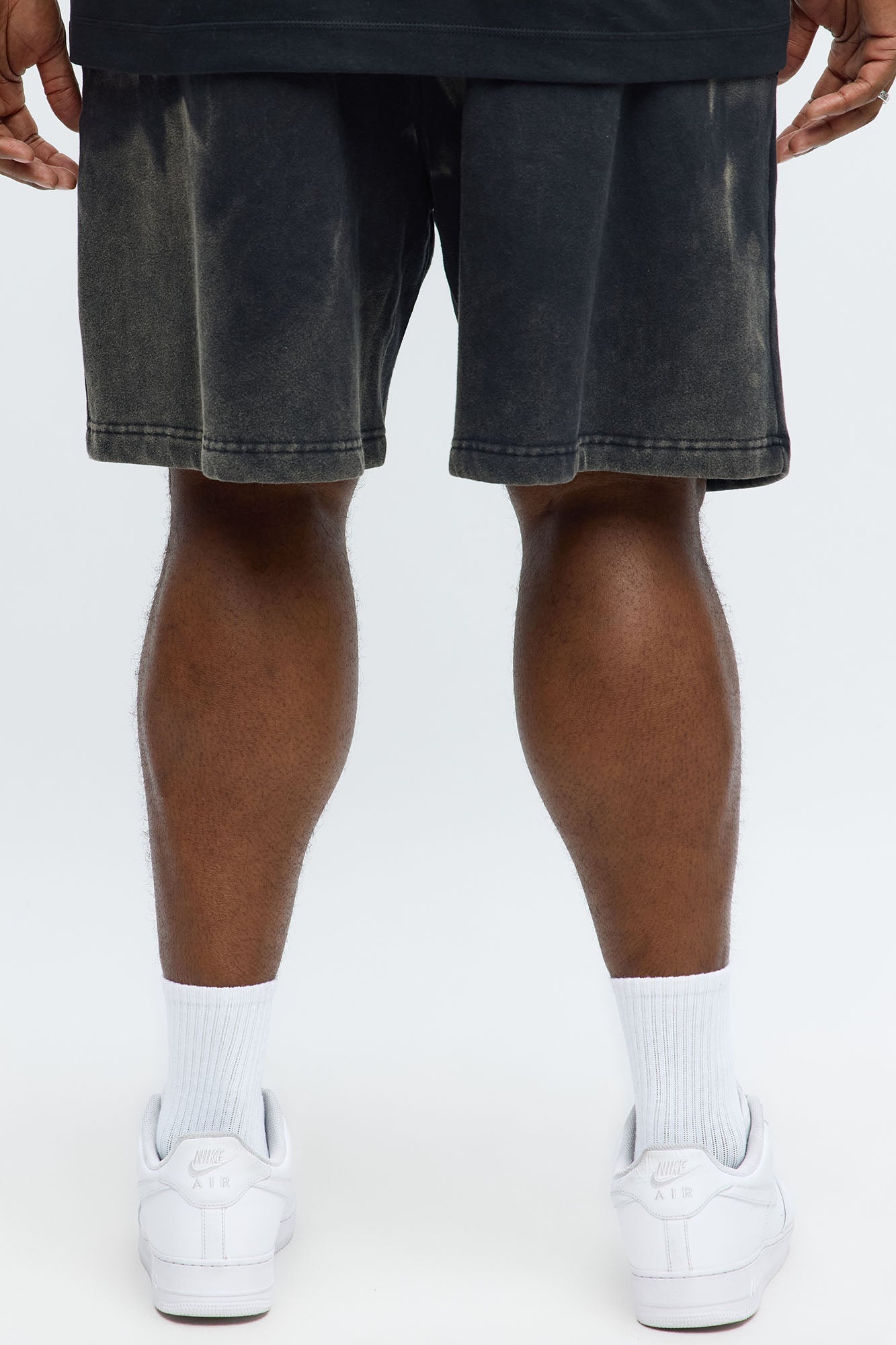Brutalism With Stars Sweatshort - Black/combo
