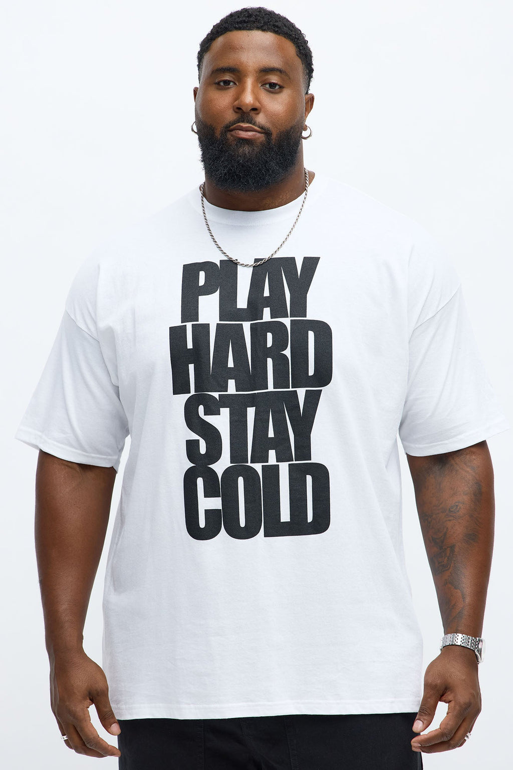 Play Hard Stay Cold Short Sleeve Tee - White